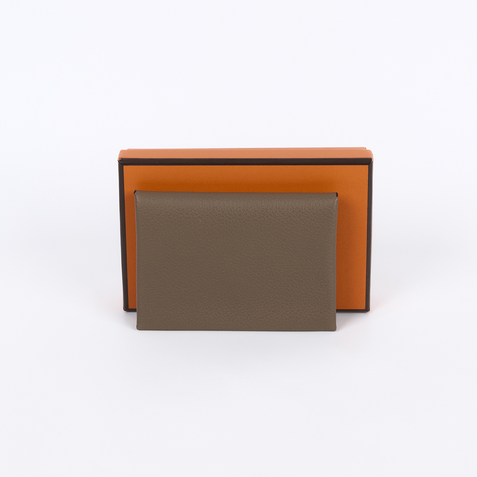 愛馬仕 Hermes Calvi Duo 卡包 CALD K MZ 004 MM K刻大象灰CALVI DUO 原廠盒子