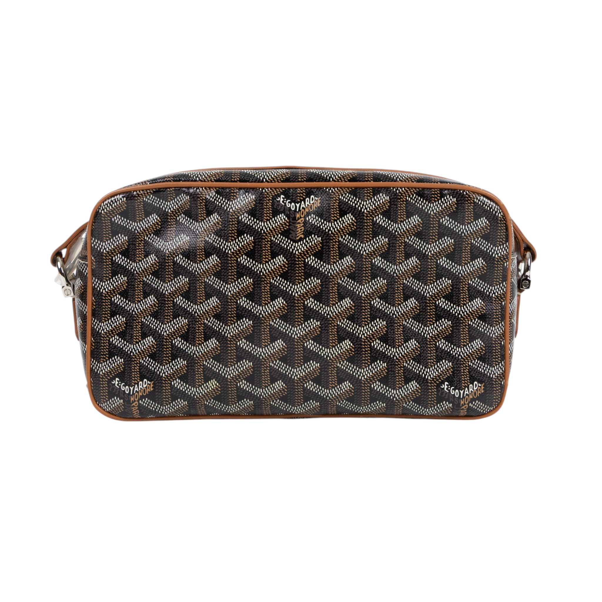 高雅德 GOYARD Cap-Vert PM Bag 肩背 斜背包 CAPVE2PMLTY 焦糖黑CAP-VERT PM 防塵袋/日本購買證明正本