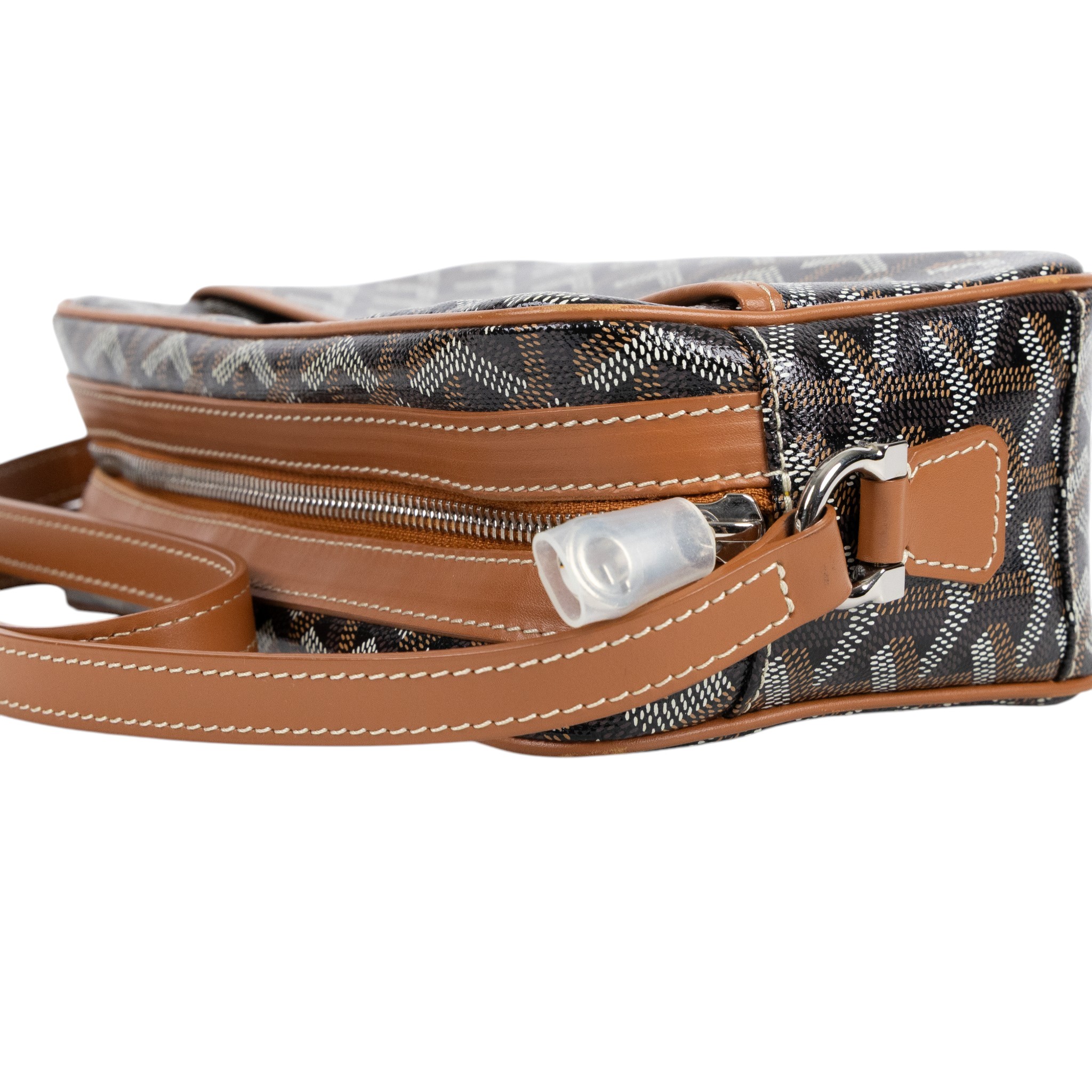 高雅德 GOYARD Cap-Vert PM Bag 肩背 斜背包 CAPVE2PMLTY 焦糖黑CAP-VERT PM 防塵袋/日本購買證明正本