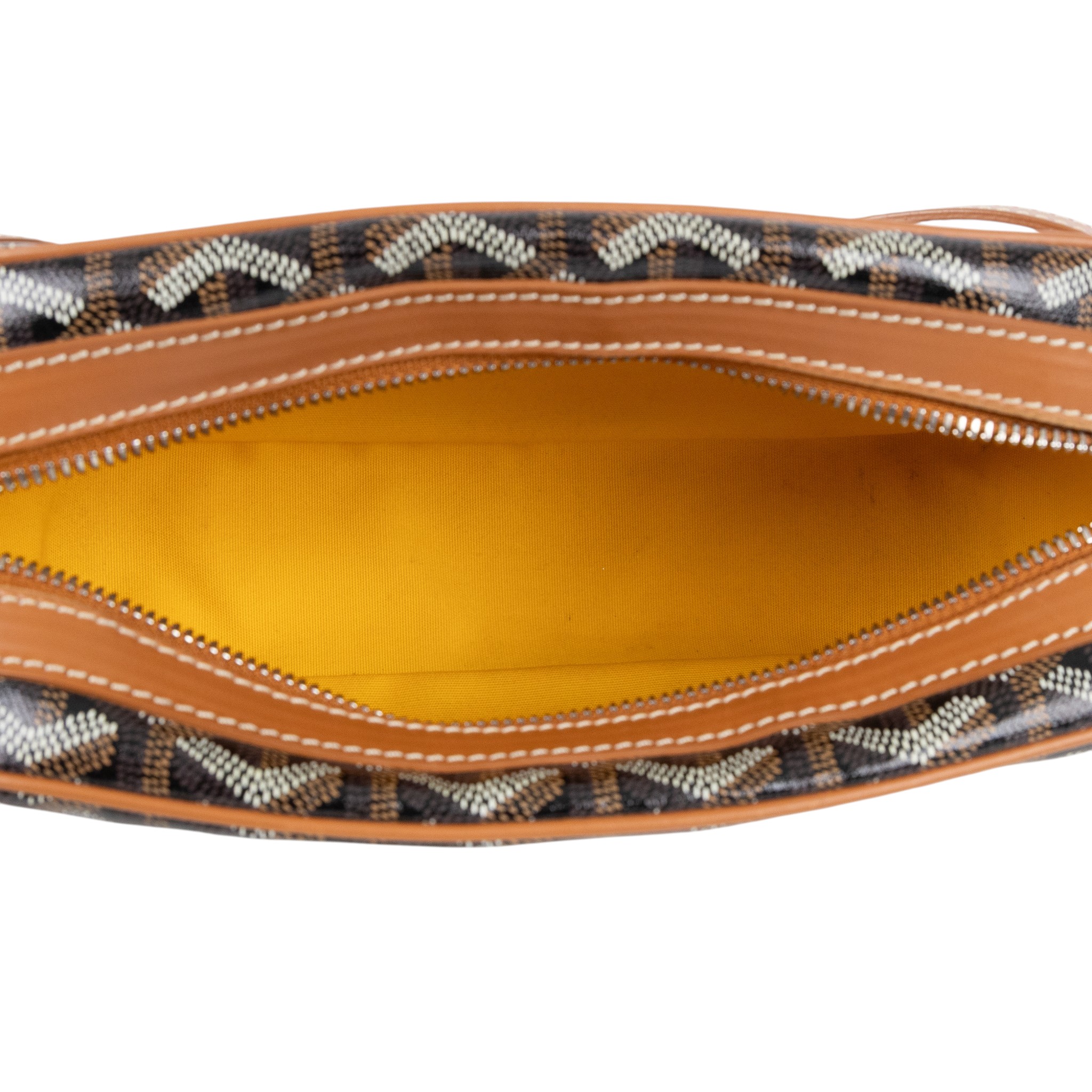 高雅德 GOYARD Cap-Vert PM Bag 肩背 斜背包 CAPVE2PMLTY 焦糖黑CAP-VERT PM 防塵袋/日本購買證明正本