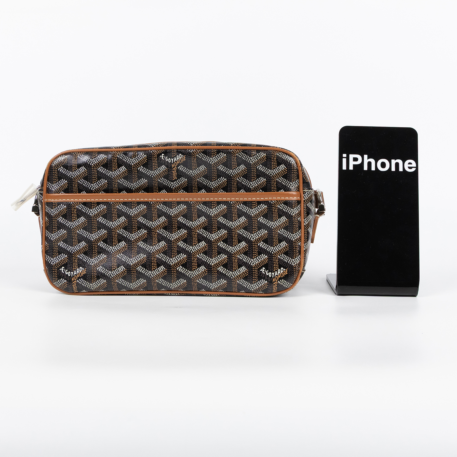 高雅德 GOYARD Cap-Vert PM Bag 肩背 斜背包 CAPVE2PMLTY 焦糖黑CAP-VERT PM 防塵袋/日本購買證明正本