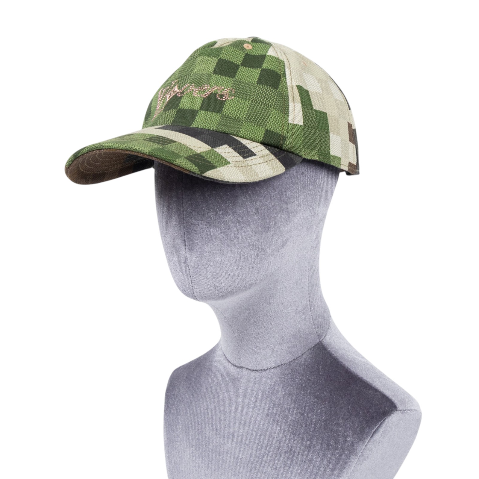 路易威登 LOUIS VUITTON Damouflage 鴨舌帽 棒球帽 帽子 M7363L 深綠Damouflage鴨舌帽 原廠盒子