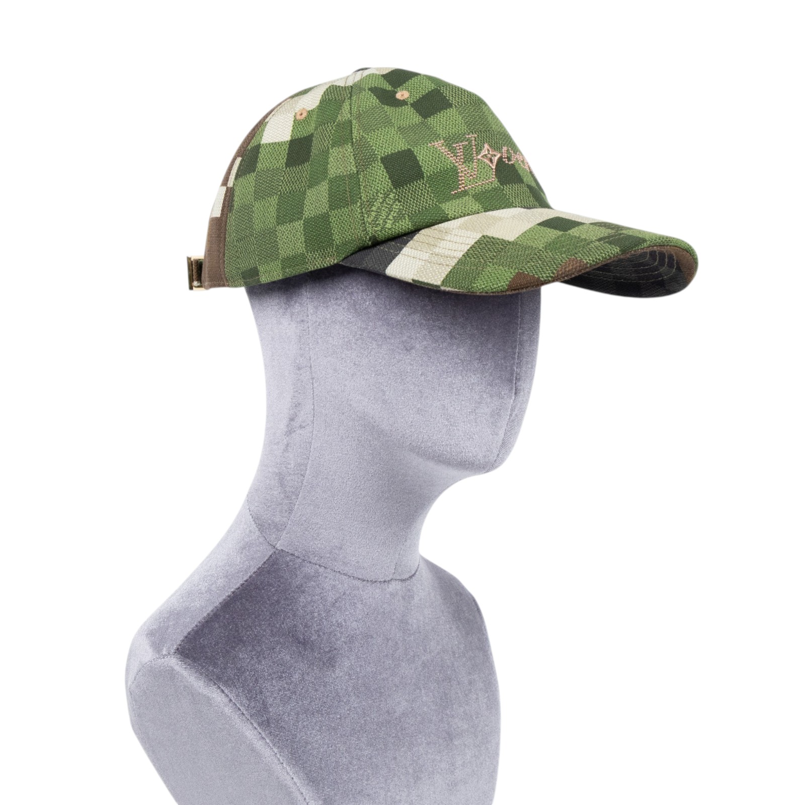 路易威登 LOUIS VUITTON Damouflage 鴨舌帽 棒球帽 帽子 M7363L 深綠Damouflage鴨舌帽 原廠盒子