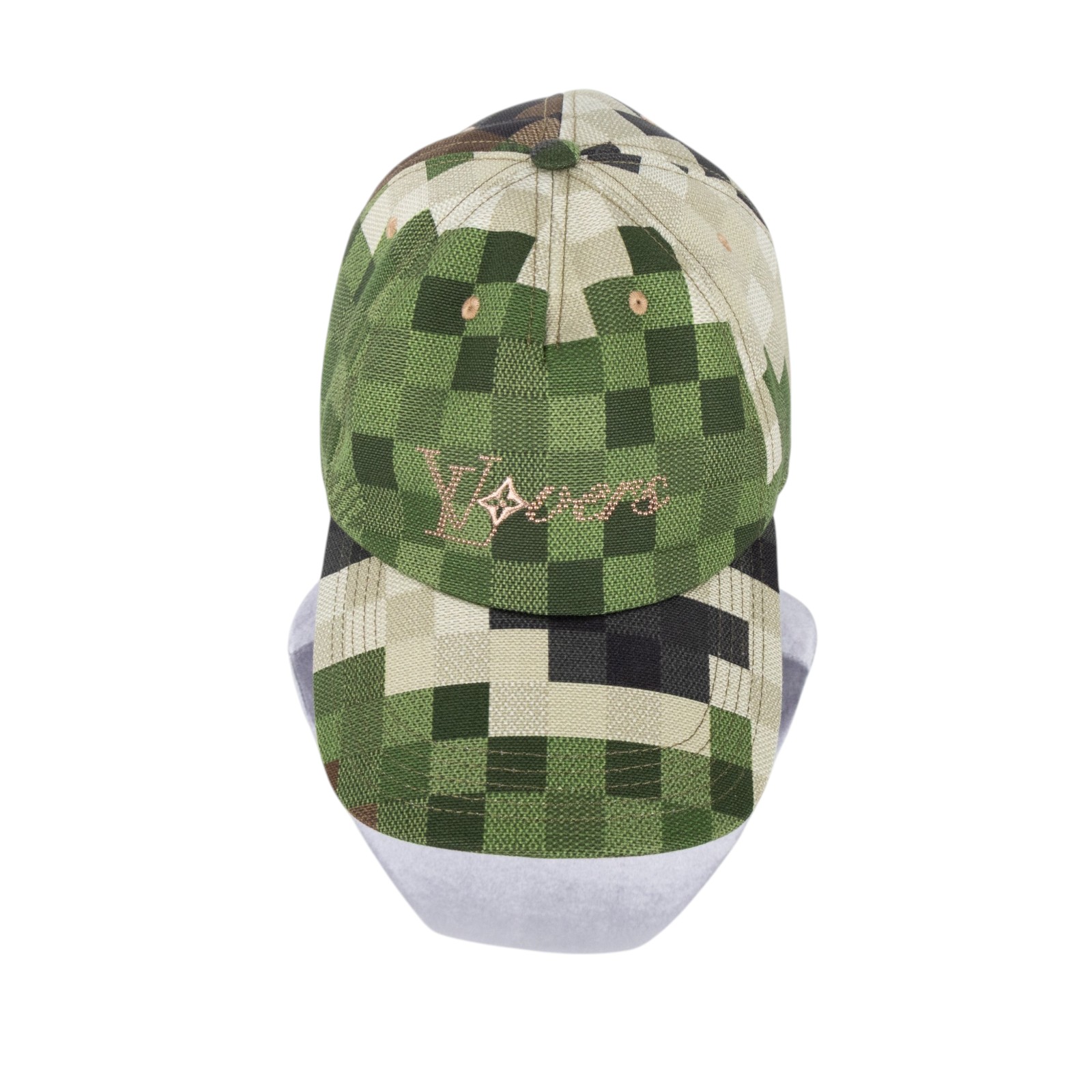 路易威登 LOUIS VUITTON Damouflage 鴨舌帽 棒球帽 帽子 M7363L 深綠Damouflage鴨舌帽 原廠盒子