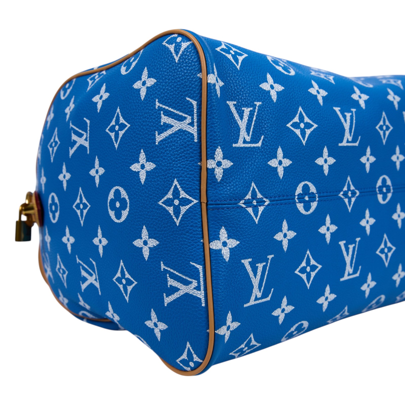 路易威登 LOUIS VUITTON Speedy P9 Bandoulière 40 波士頓包 手提包 藍色 M24418 晶片款  防塵袋/背帶/鎖組/內袋/吊牌