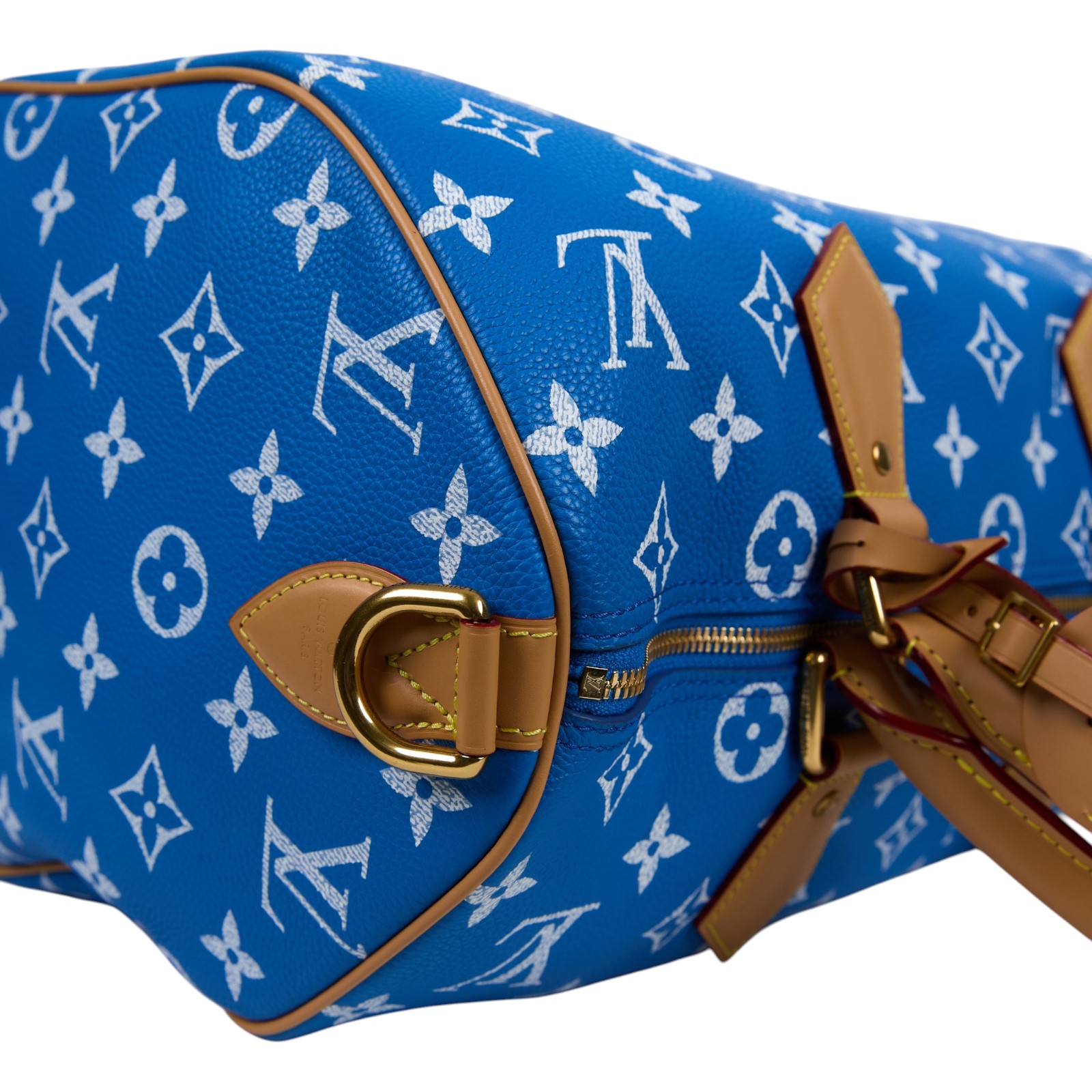 路易威登 LOUIS VUITTON Speedy P9 Bandoulière 40 波士頓包 手提包 藍色 M24418 晶片款  防塵袋/背帶/鎖組/內袋/吊牌