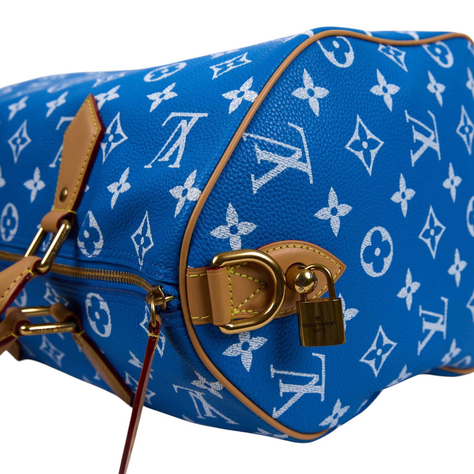 路易威登 LOUIS VUITTON Speedy P9 Bandoulière 40 波士頓包 手提包 藍色 M24418 晶片款  防塵袋/背帶/鎖組/內袋/吊牌