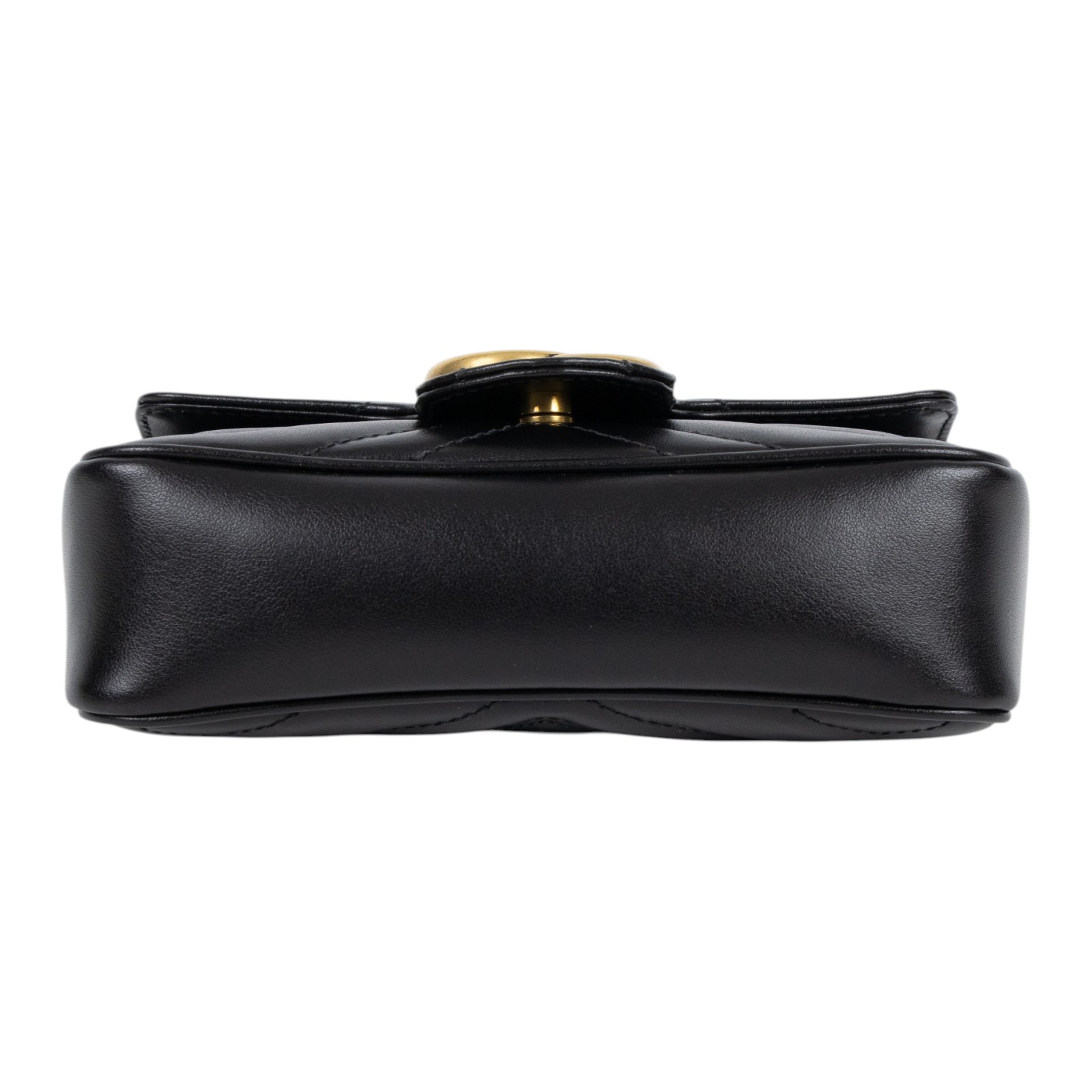 古馳 GUCCI GG Mormont 絎縫 超迷你袋 476433 DTDCT 黑MARMONT MINI 原廠盒子/防塵袋/購買證明正本