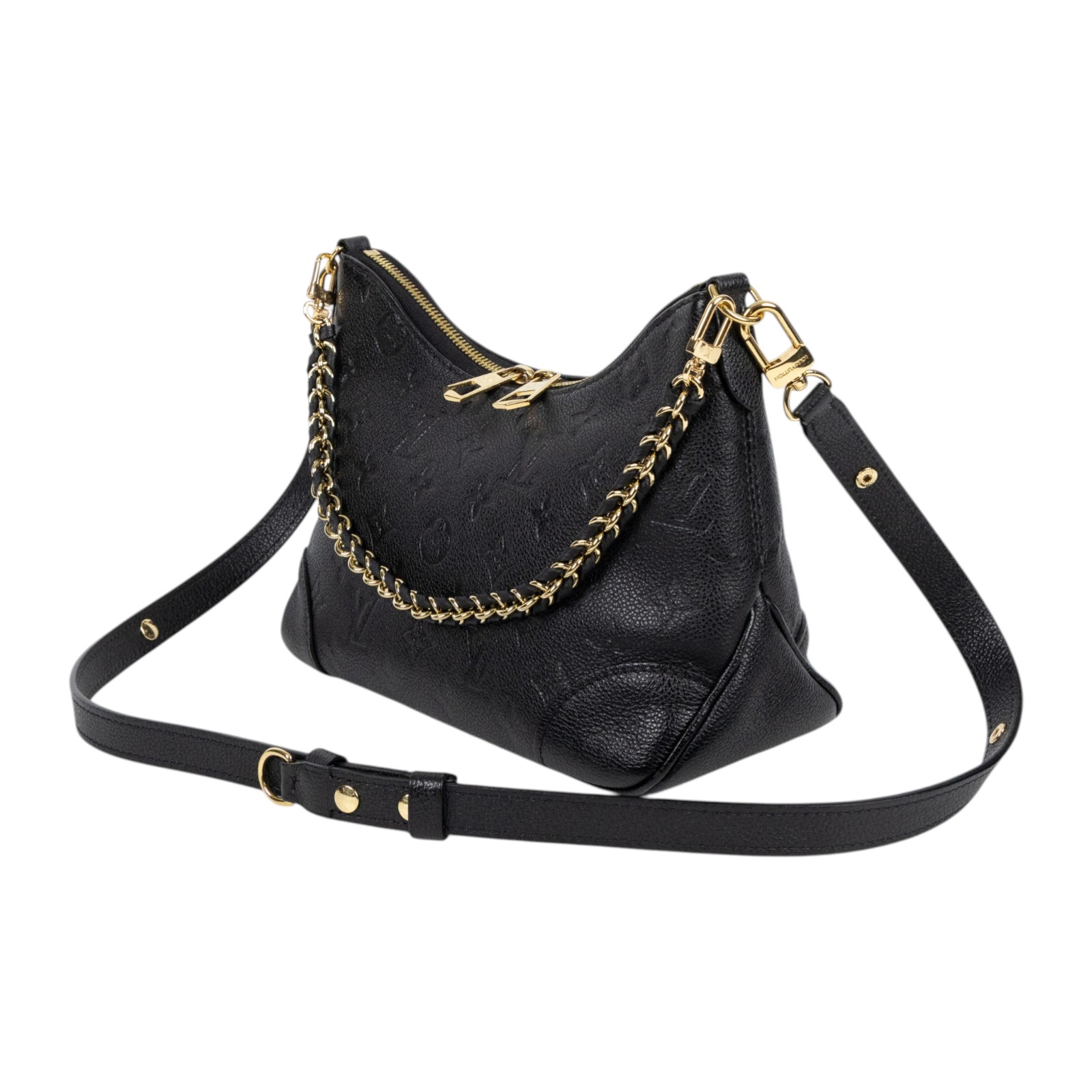 路易威登 LOUIS VUITTON Boulogne PM 肩背包 M12930 晶片款 黑壓紋BOULOGNE PM 防塵袋/背帶2