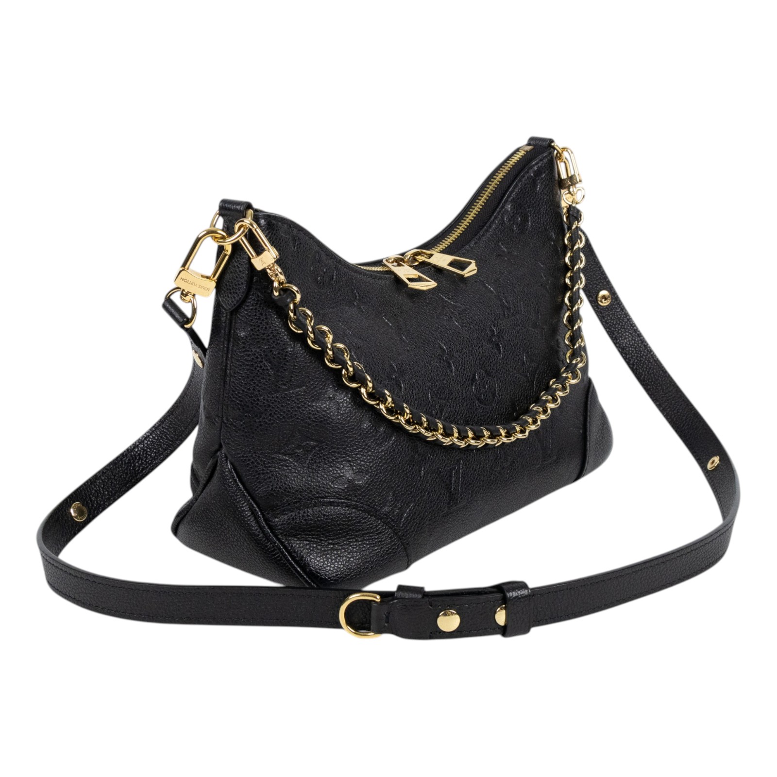 路易威登 LOUIS VUITTON Boulogne PM 肩背包 M12930 晶片款 黑壓紋BOULOGNE PM 防塵袋/背帶2