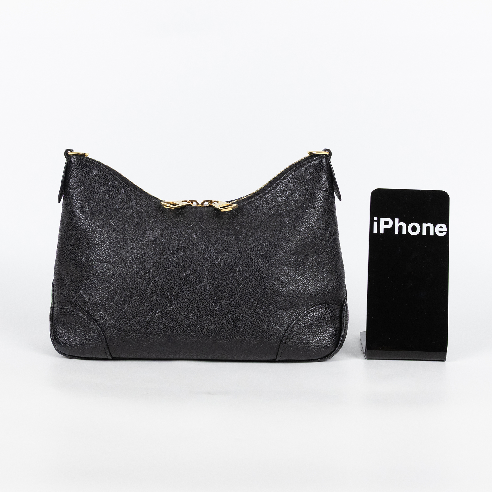 路易威登 LOUIS VUITTON Boulogne PM 肩背包 M12930 晶片款 黑壓紋BOULOGNE PM 防塵袋/背帶2