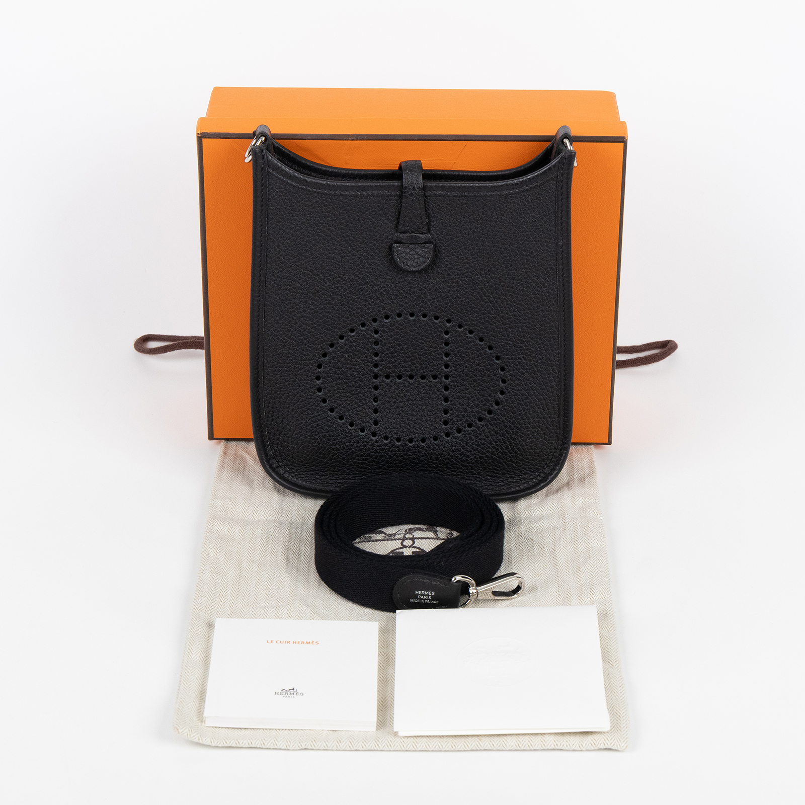 愛馬仕 Hermes Evelyne Bag Mini 伊芙琳包 Evelyne 16 EV16 ZMM 002 DA  原廠盒子/防塵袋