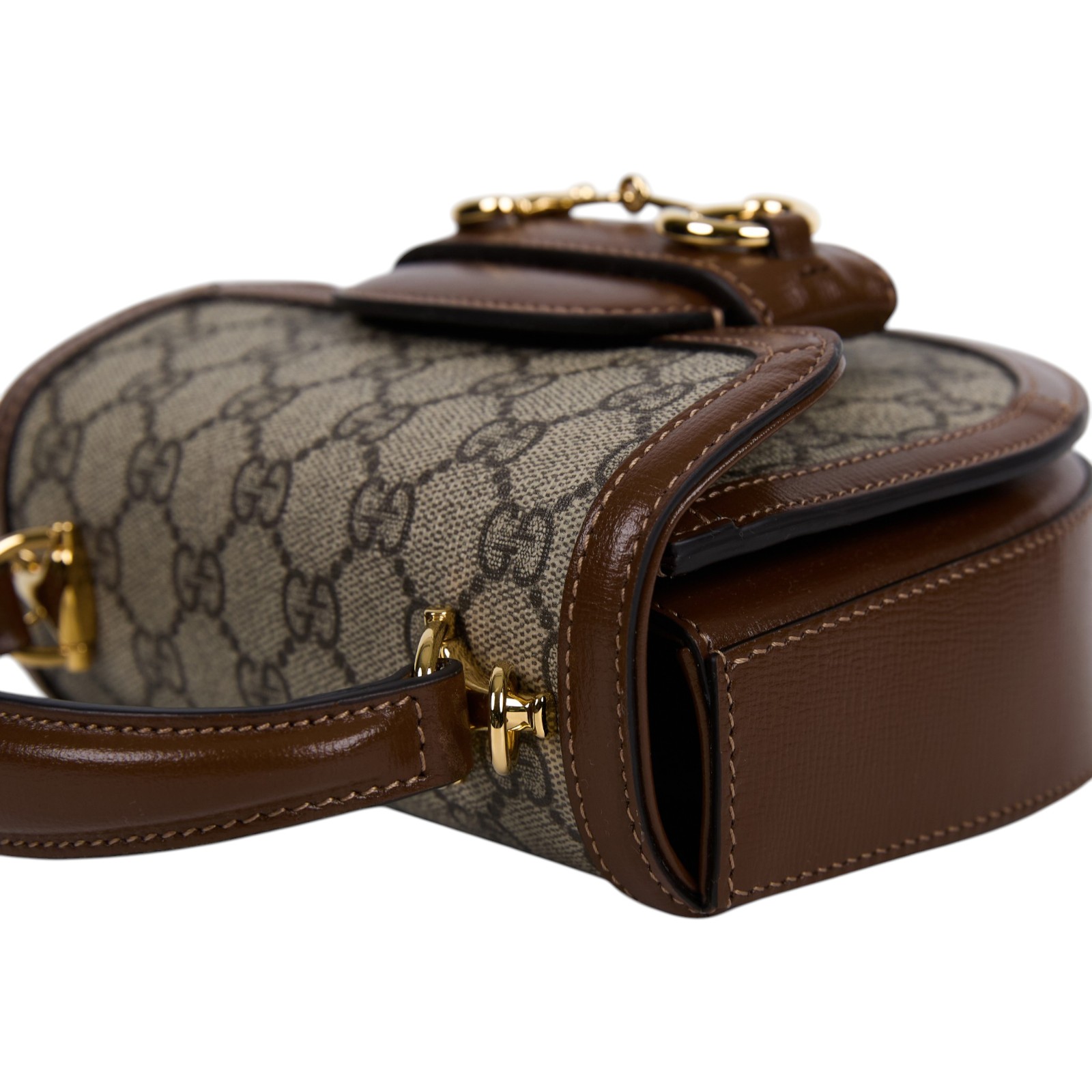 古馳 GUCCI Horsebit 1955 迷你 肩背 手提包 781387 92TCG 咖GG HORSEBIT 1955 MINI 防塵袋