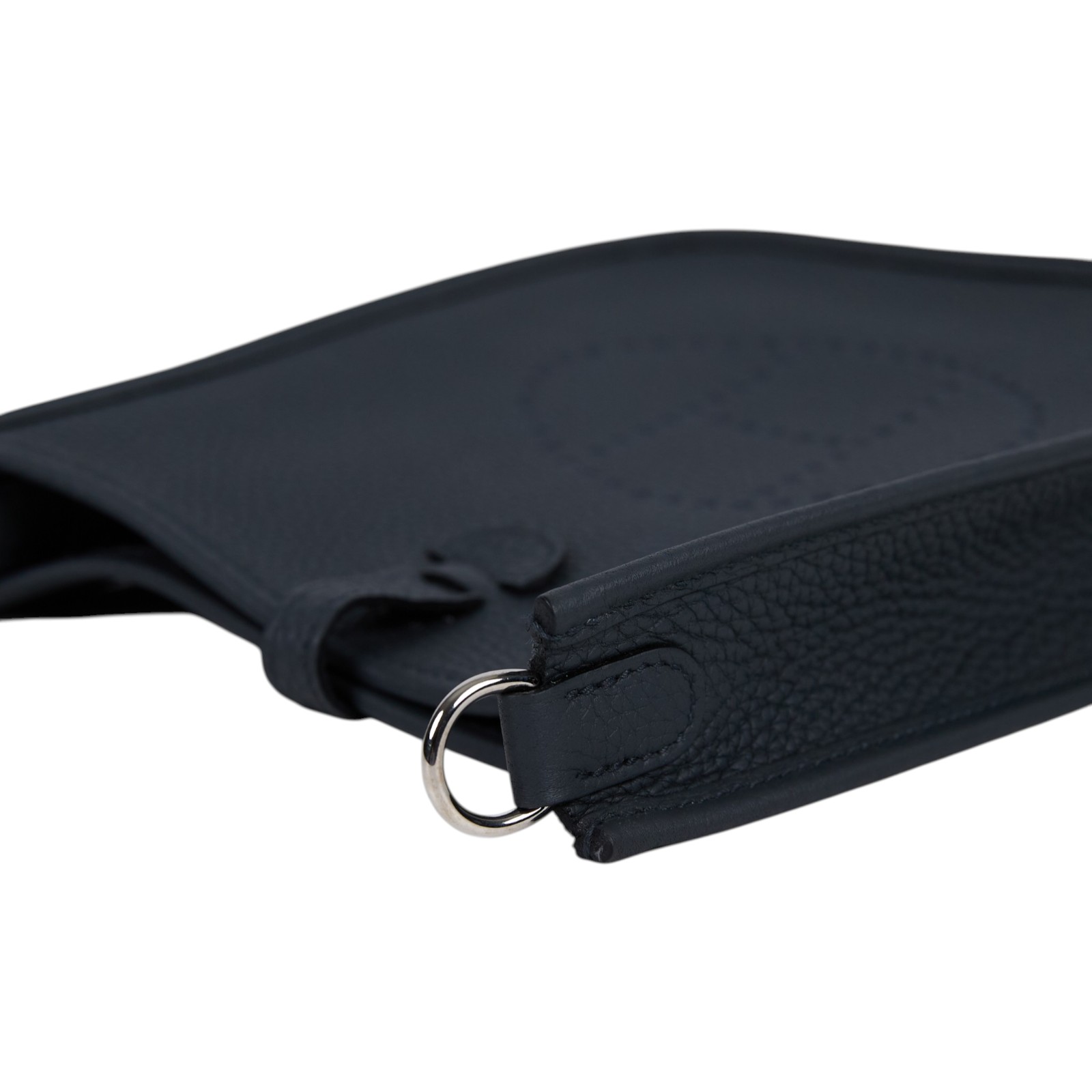 愛馬仕 Hermes Evelyne Bag Mini 伊芙琳包 Evelyne 16 霧霾灰 銀色五金 H085945CKAQ /W TS 001 AU  防塵袋/原廠盒子/背帶/購買證明正本