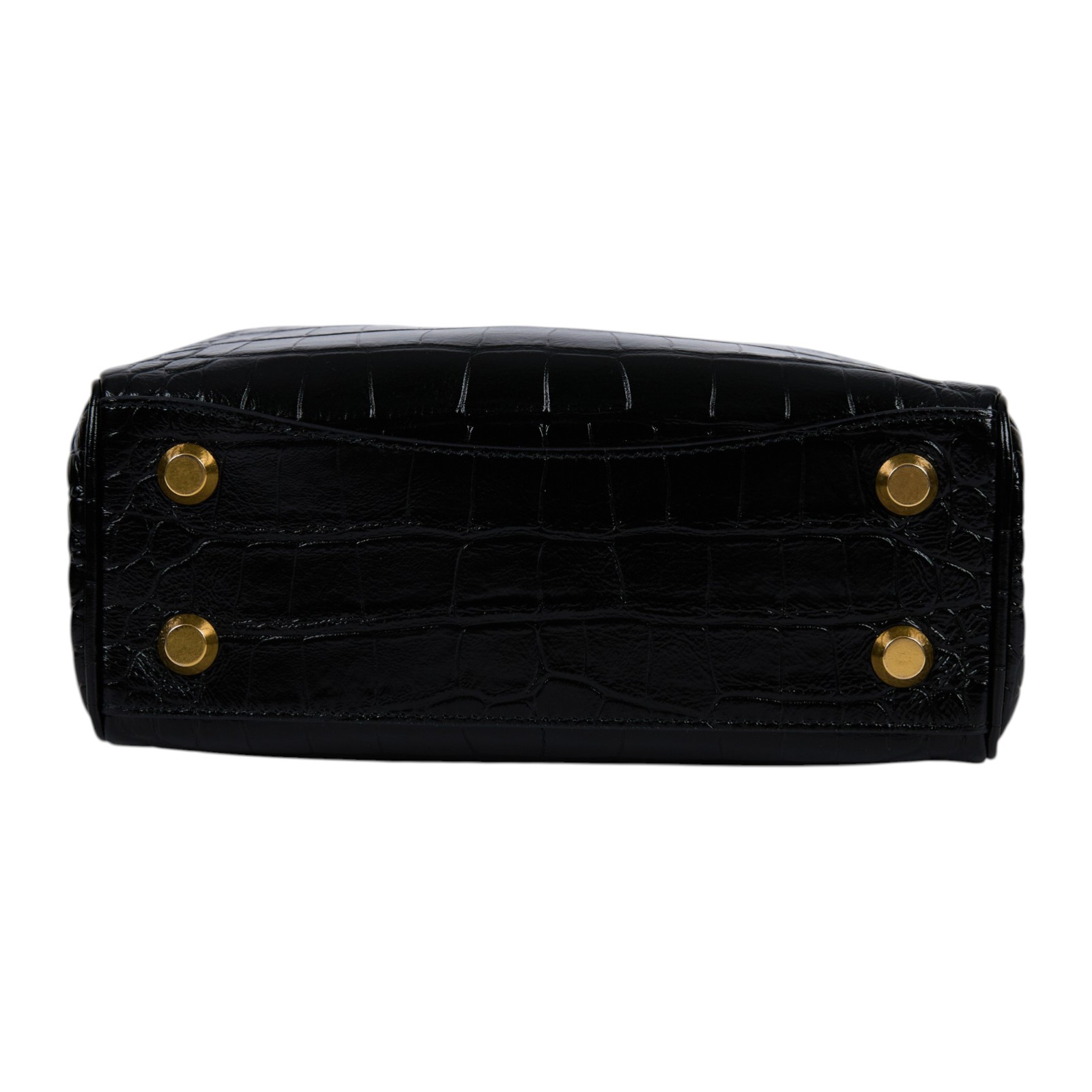 巴黎世家 BALENCIAGA Rodeo Mini 手提包 鱷魚壓紋小牛皮 7954562AA5L 黑金鱷魚壓紋RODEO MINI STARP/防塵袋