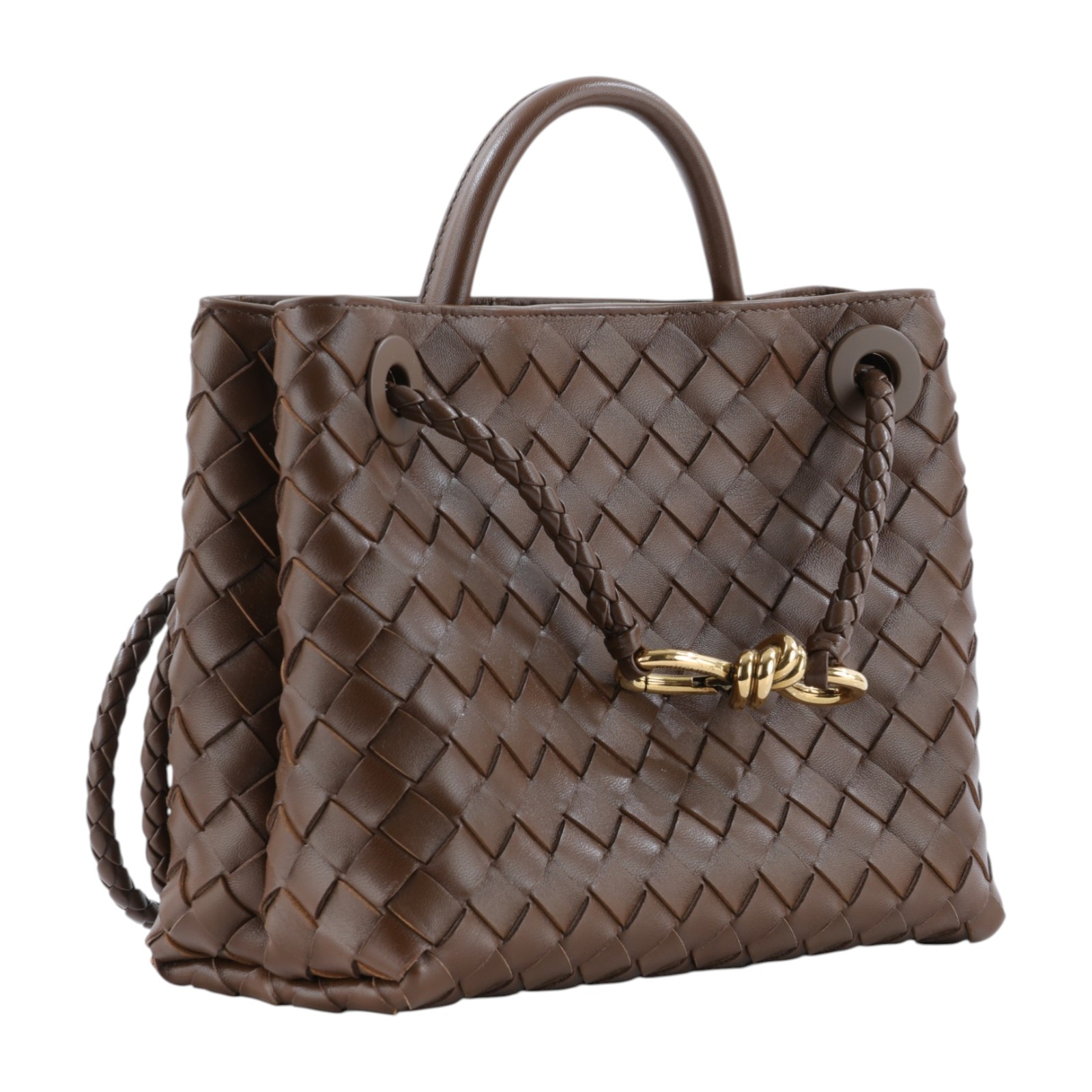 寶緹嘉 BOTTEGA VENETA Small Andiamo With Chain 小型 鍊條 手提 斜背包 766014VCPP1 晶片款  防塵袋