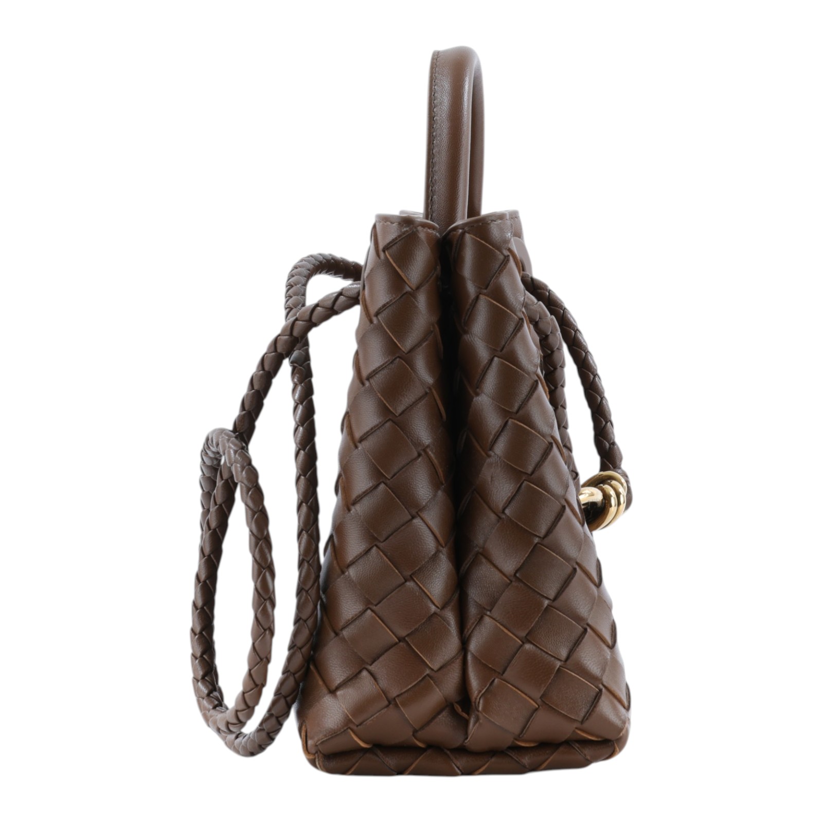 寶緹嘉 BOTTEGA VENETA Small Andiamo With Chain 小型 鍊條 手提 斜背包 766014VCPP1 晶片款  防塵袋