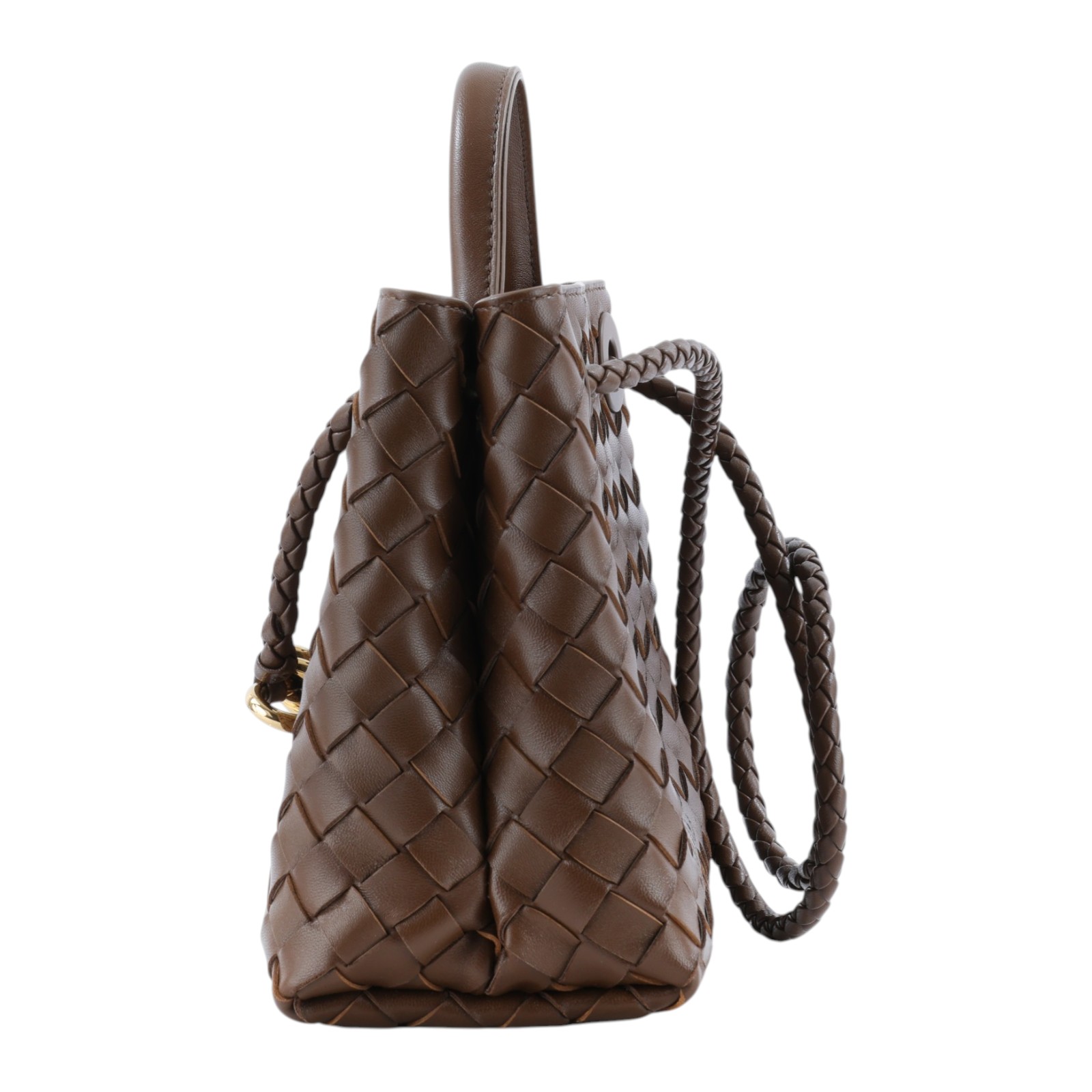 寶緹嘉 BOTTEGA VENETA Small Andiamo With Chain 小型 鍊條 手提 斜背包 766014VCPP1 晶片款  防塵袋