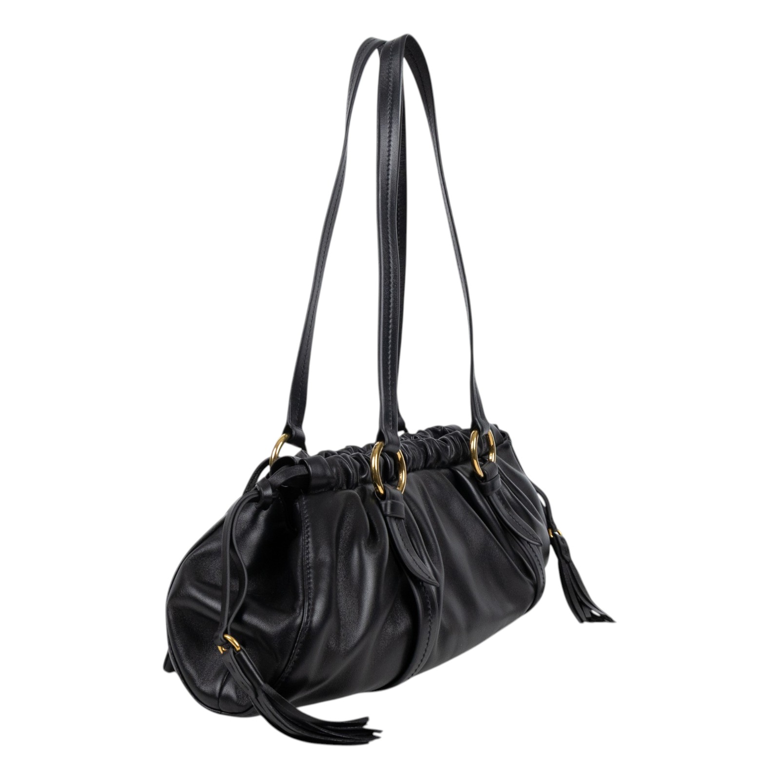 繆繆 MIU MIU Joie 肩背包 5BG289_2CSW 黑JOIE肩背包 防塵袋