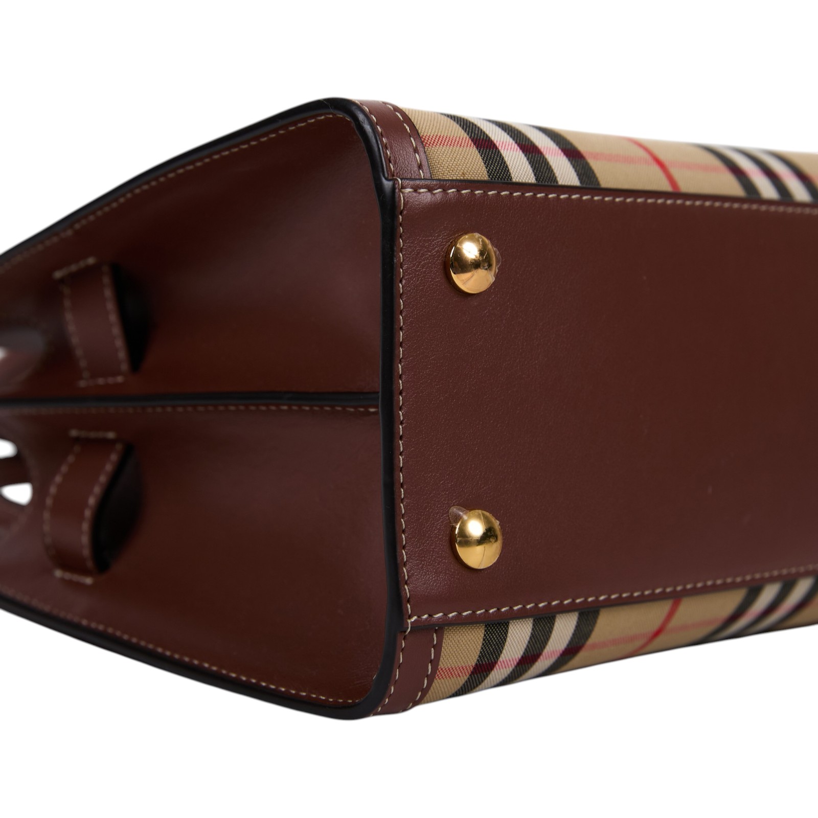 博柏利 BURBERRY Vintage Check Title 手提包 肩背包 斜背包 80252671  防塵袋/原廠盒子/購買證明正本