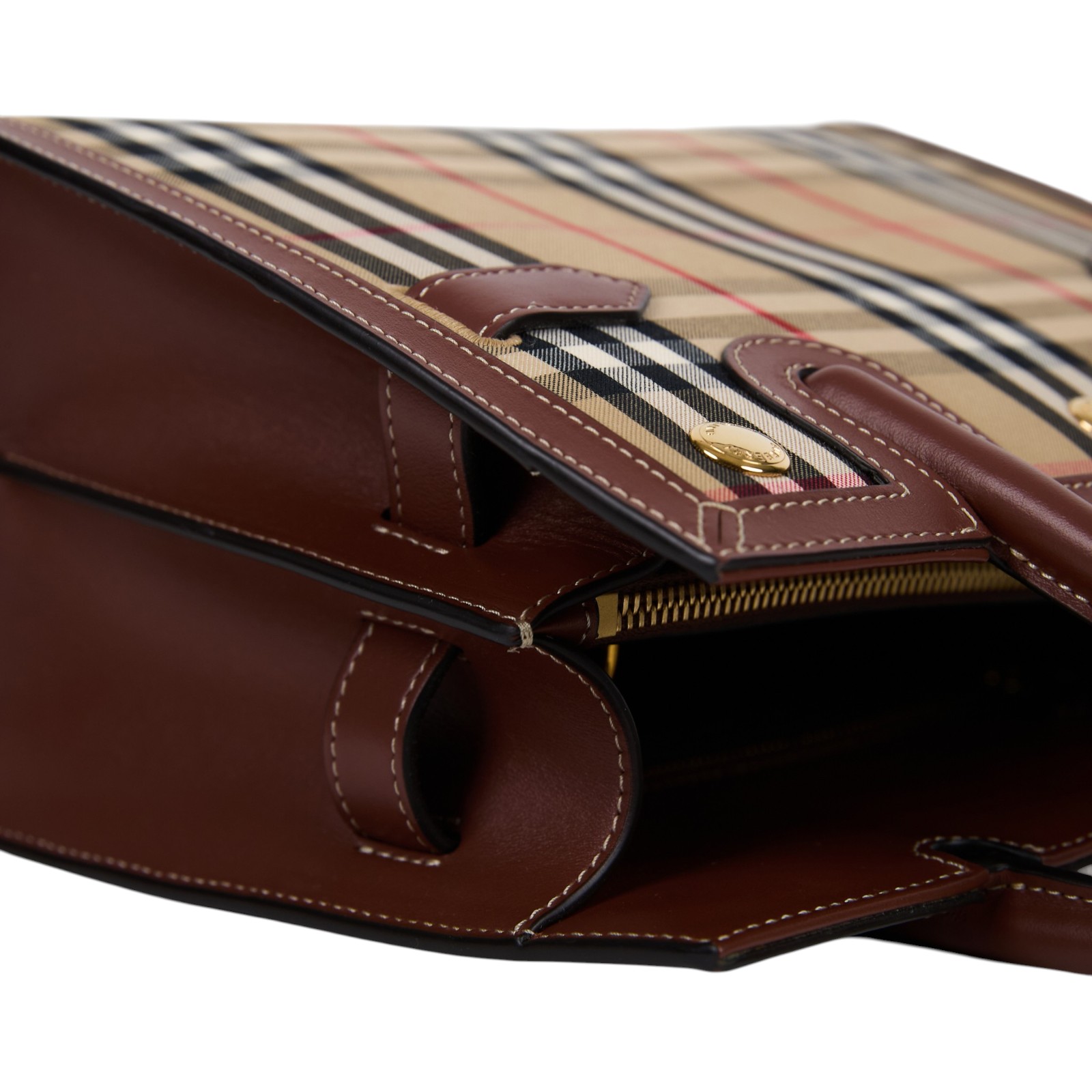 博柏利 BURBERRY Vintage Check Title 手提包 肩背包 斜背包 80252671  防塵袋/原廠盒子/購買證明正本