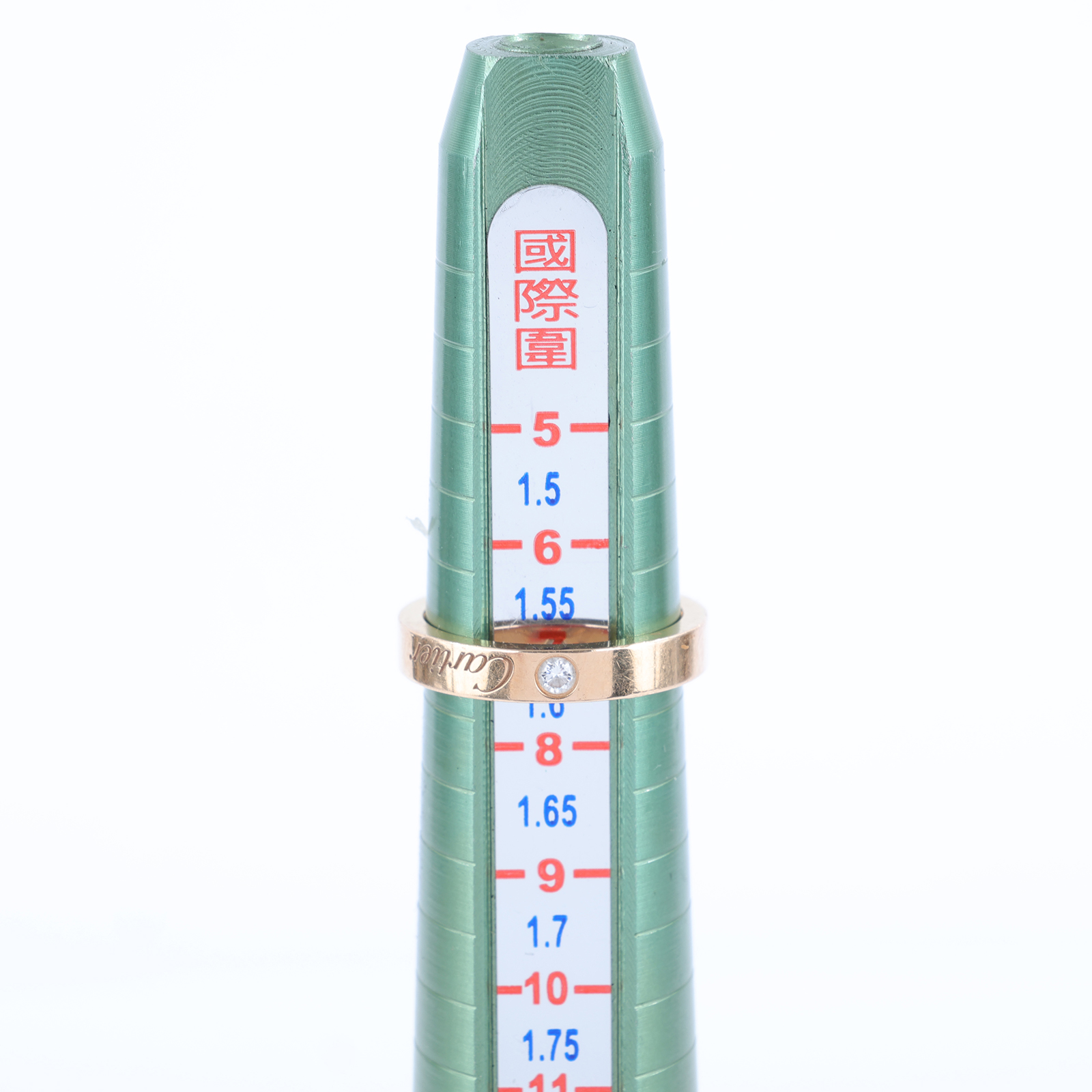 卡地亞 CARTIER C de 婚戒 1顆鑽石 B4086446 RG單鑽戒#46 原廠盒子/保書