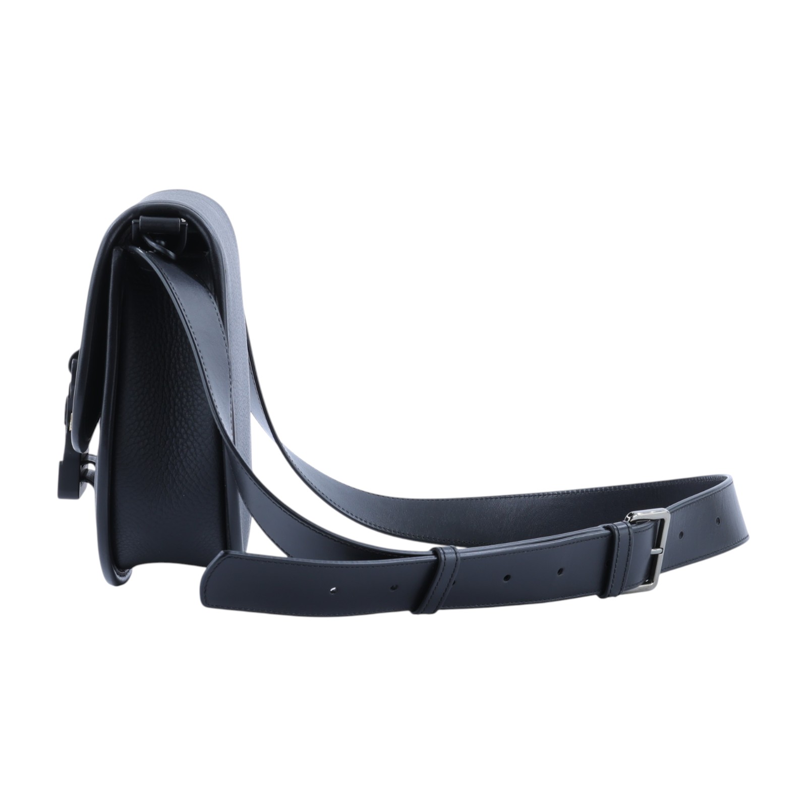 迪奧 CHRISTIAN DIOR Gallop Bag with Strap 肩背包 斜背包 1ADPO255LAC 黑馬鞍GALLOP斜揹包 購買證明正本