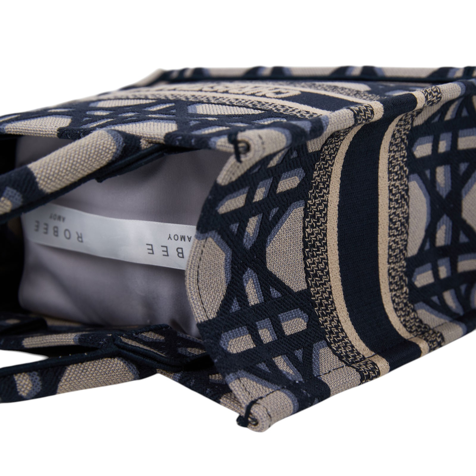 迪奧 CHRISTIAN DIOR Book Tote 小型 托特包 米色 藍色 M1265ZZAU 深藍騰格紋BOOK TOTE 小號 無附屬品