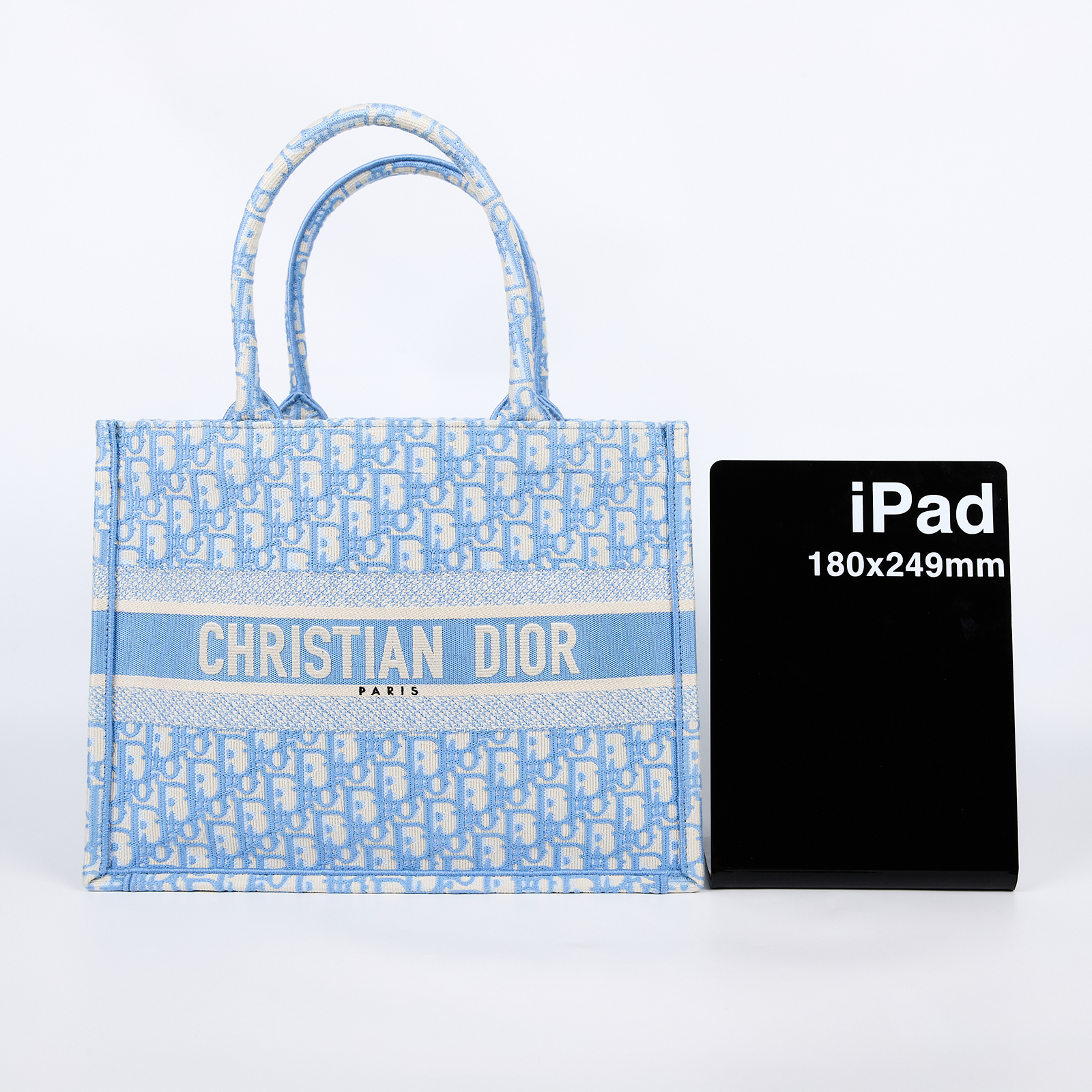 迪奧 CHRISTIAN DIOR Book Tote 中型 托特包 Dior Oblique M1296ZRIW  無附屬品