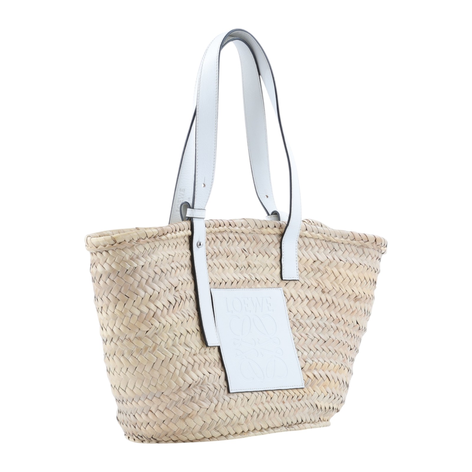 羅意威 LOEWE 中型 手工編織包 A223S92X04 白草編包MEDIUM 防塵袋