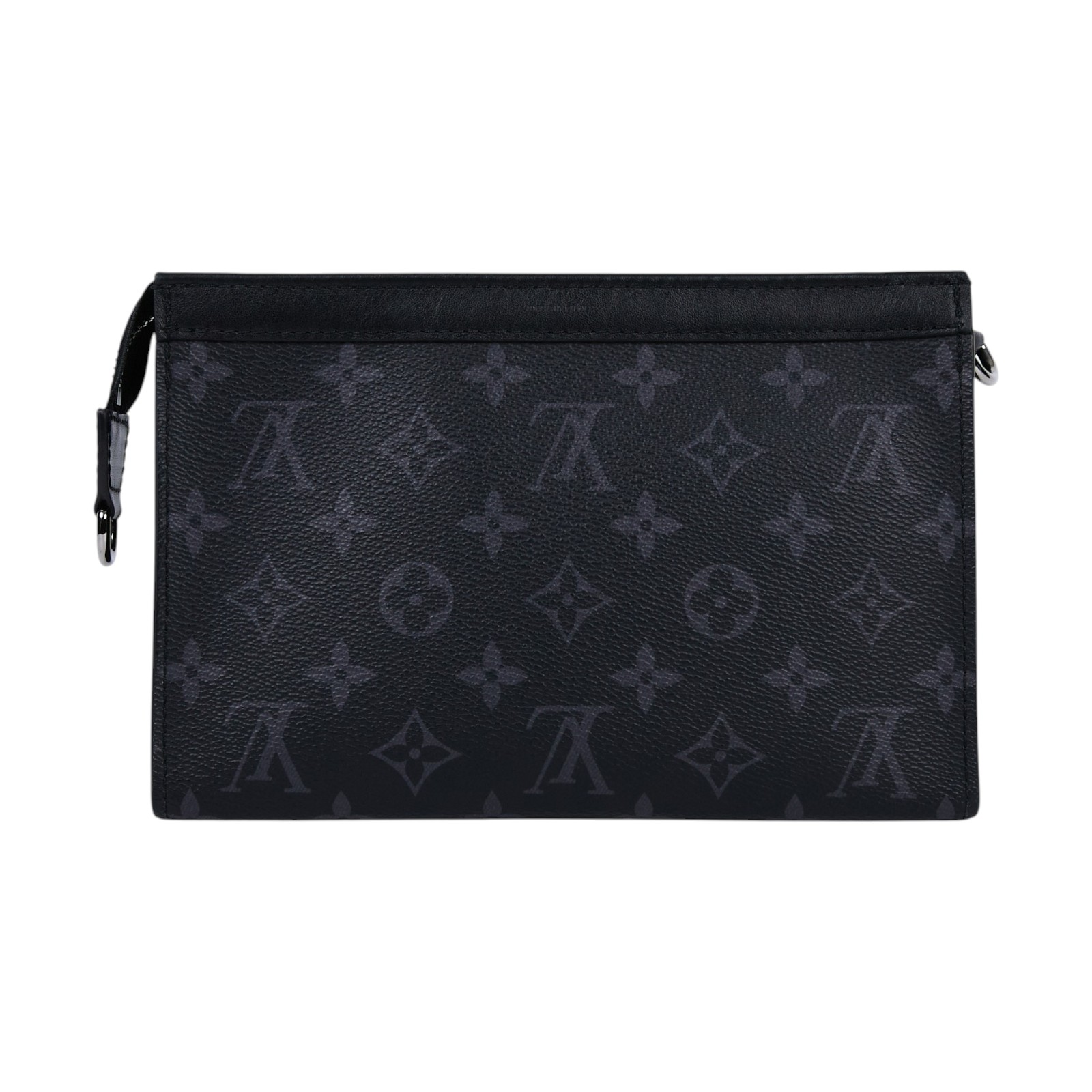 路易威登 LOUIS VUITTON Gaston 隨身錢包 肩背 Eclipse Reverse塗層帆布 黑色 M81124 晶片款  購買證明正本/防塵袋/內袋/STARP