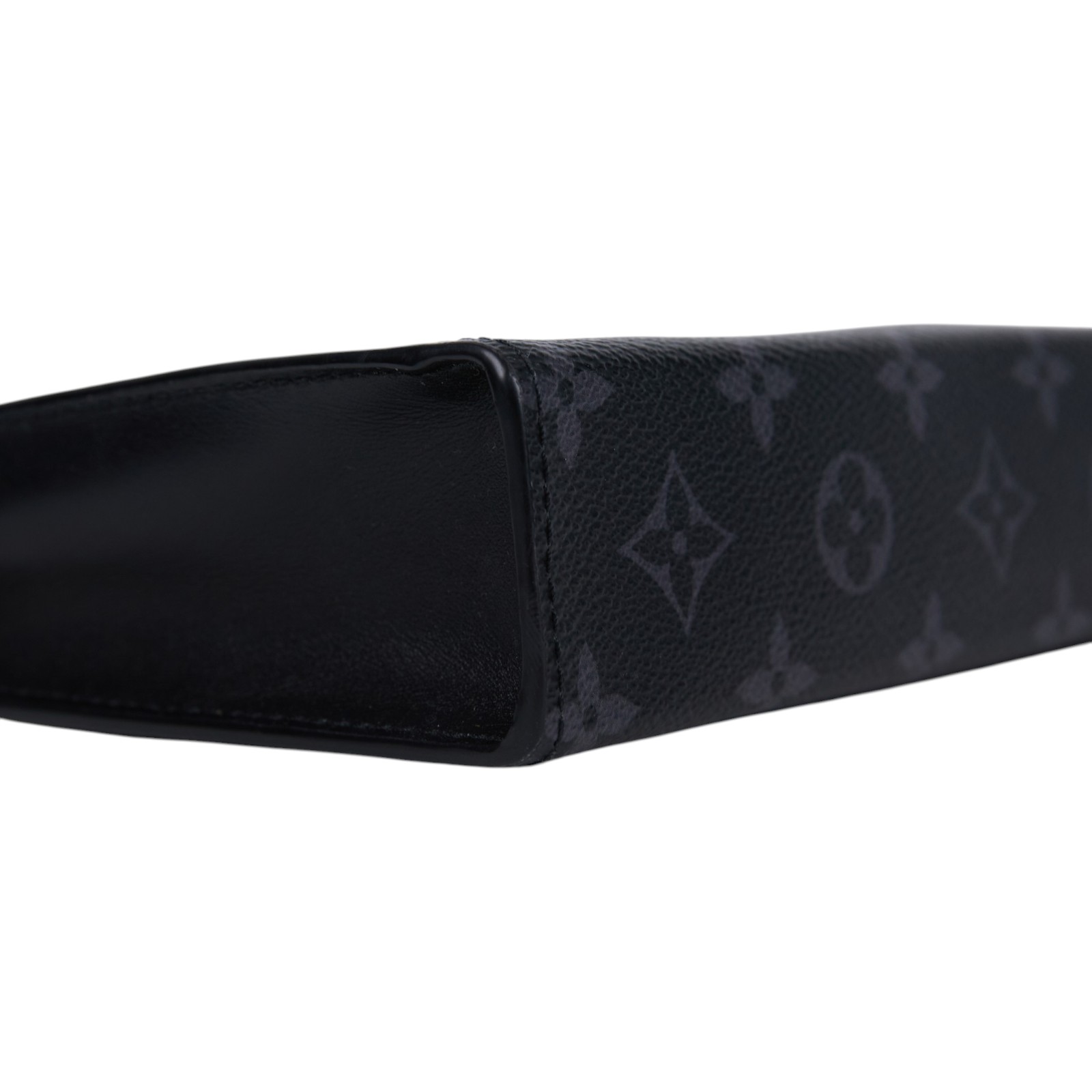 路易威登 LOUIS VUITTON Gaston 隨身錢包 肩背 Eclipse Reverse塗層帆布 黑色 M81124 晶片款  購買證明正本/防塵袋/內袋/STARP