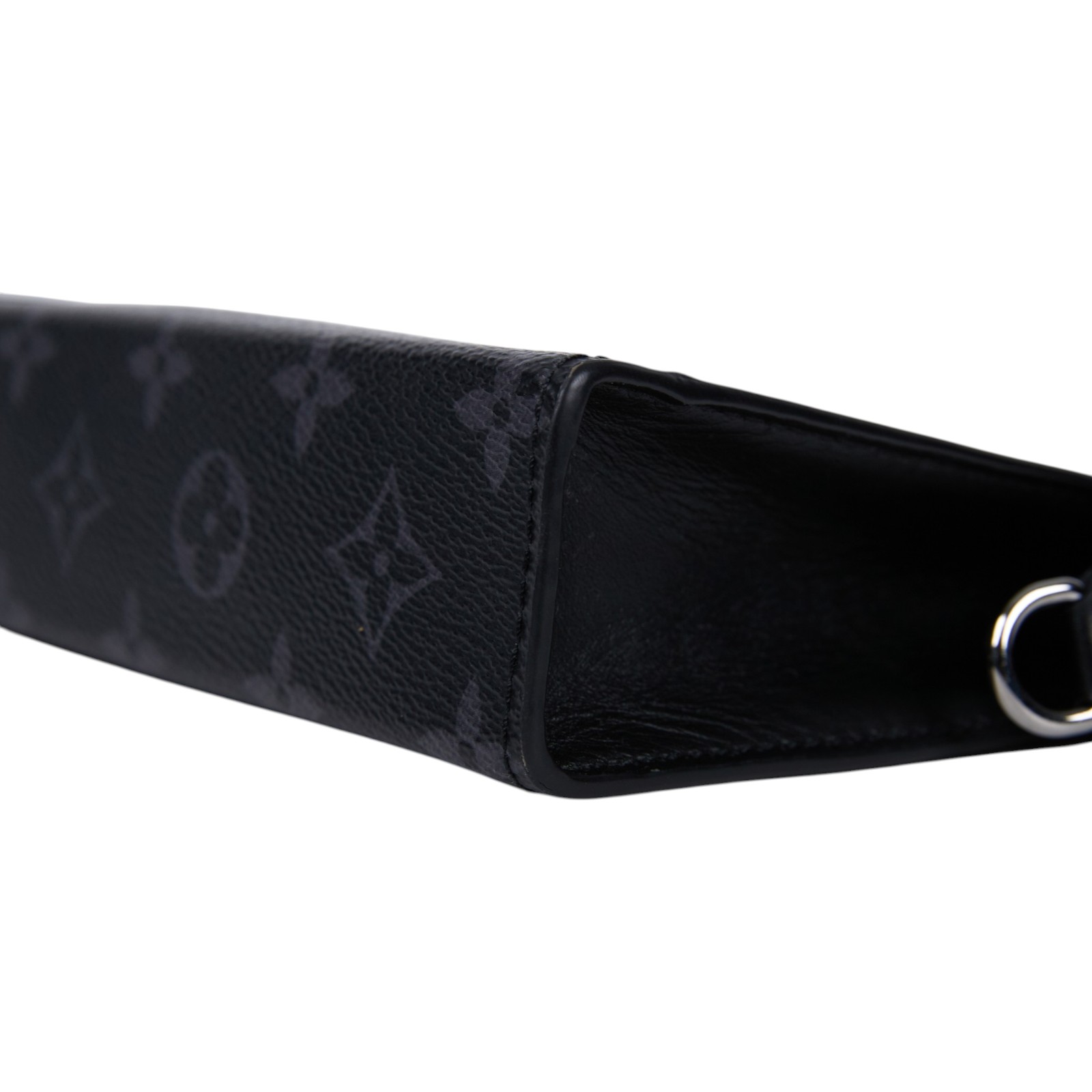 路易威登 LOUIS VUITTON Gaston 隨身錢包 肩背 Eclipse Reverse塗層帆布 黑色 M81124 晶片款  購買證明正本/防塵袋/內袋/STARP