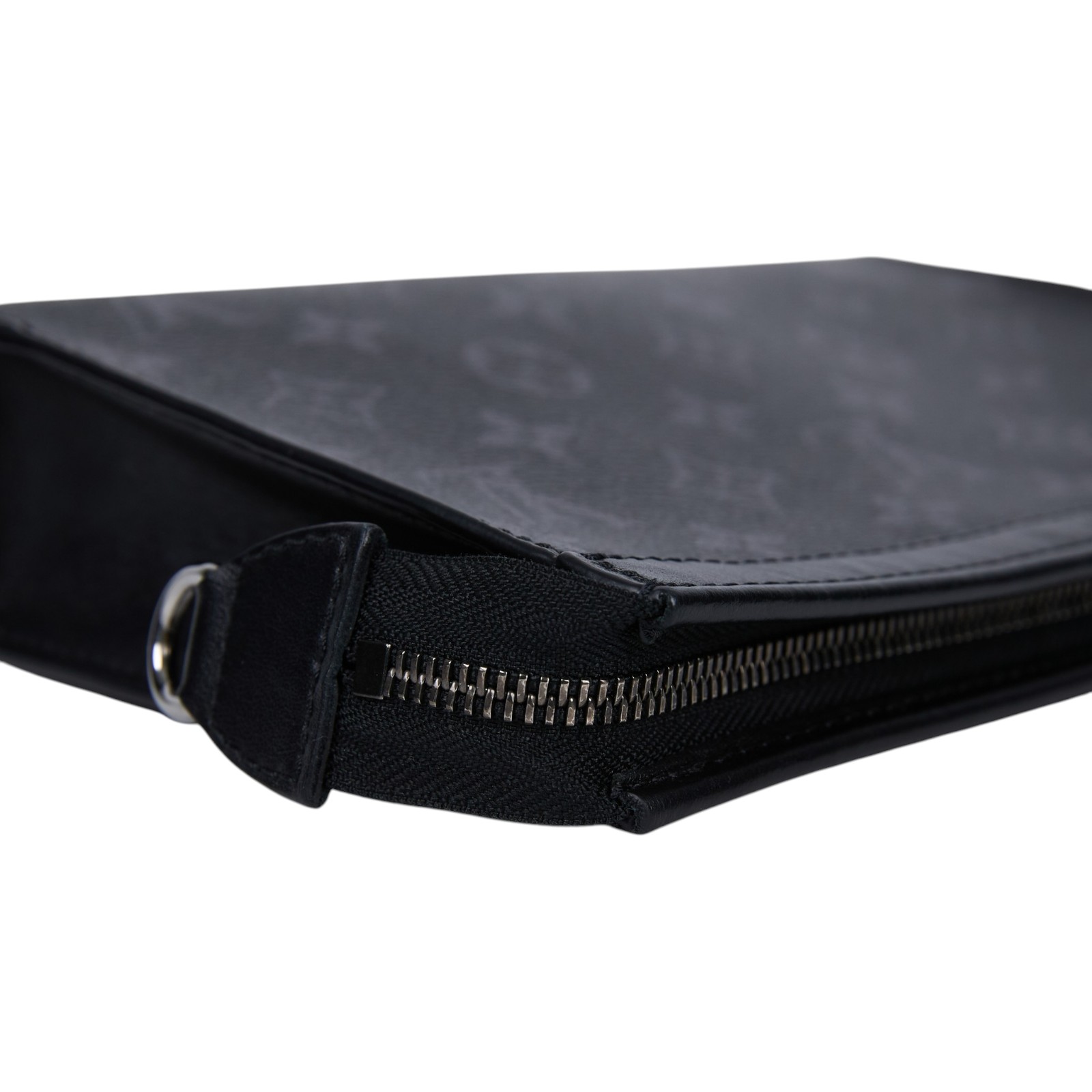 路易威登 LOUIS VUITTON Gaston 隨身錢包 肩背 Eclipse Reverse塗層帆布 黑色 M81124 晶片款  購買證明正本/防塵袋/內袋/STARP