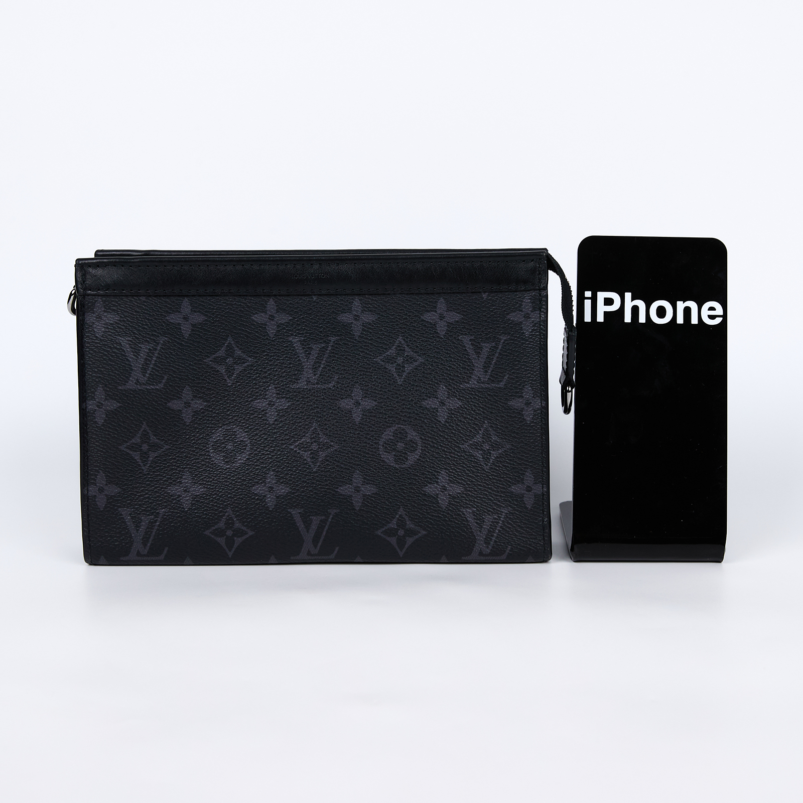 路易威登 LOUIS VUITTON Gaston 隨身錢包 肩背 Eclipse Reverse塗層帆布 黑色 M81124 晶片款  購買證明正本/防塵袋/內袋/STARP