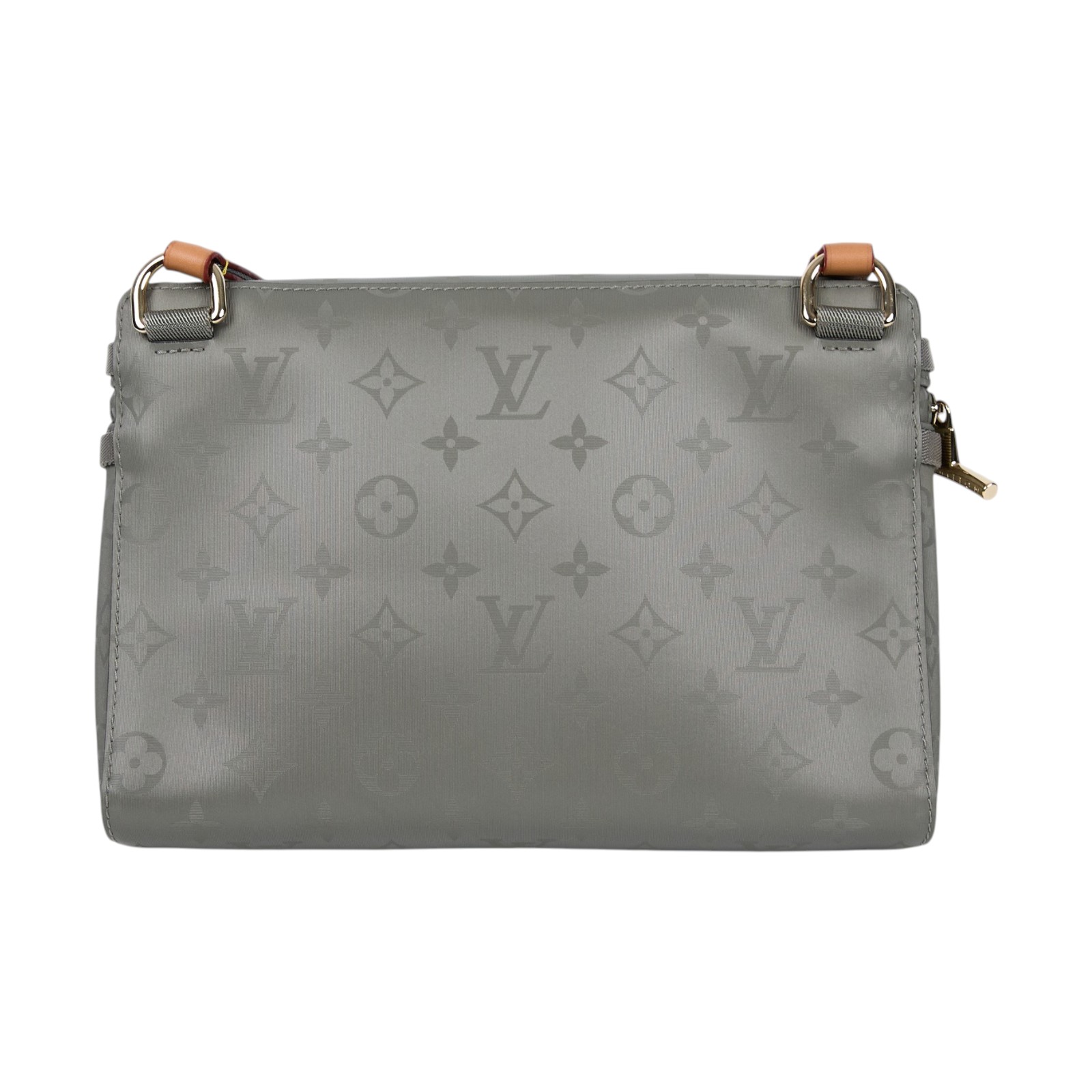 路易威登 LOUIS VUITTON Titanium Messenger PM 郵差包 斜背包 肩背包 M43889  防塵袋
