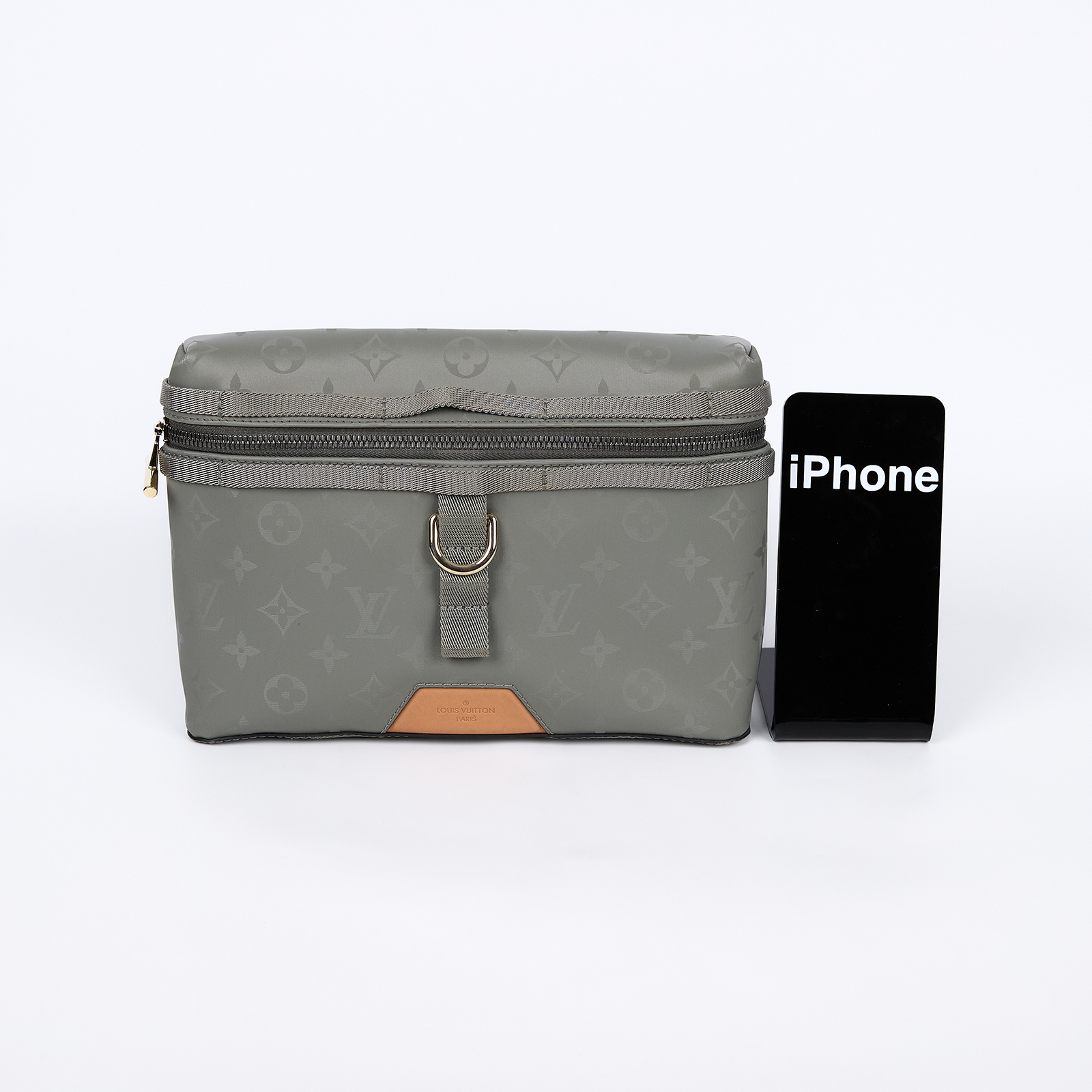 路易威登 LOUIS VUITTON Titanium Messenger PM 郵差包 斜背包 肩背包 M43889  防塵袋