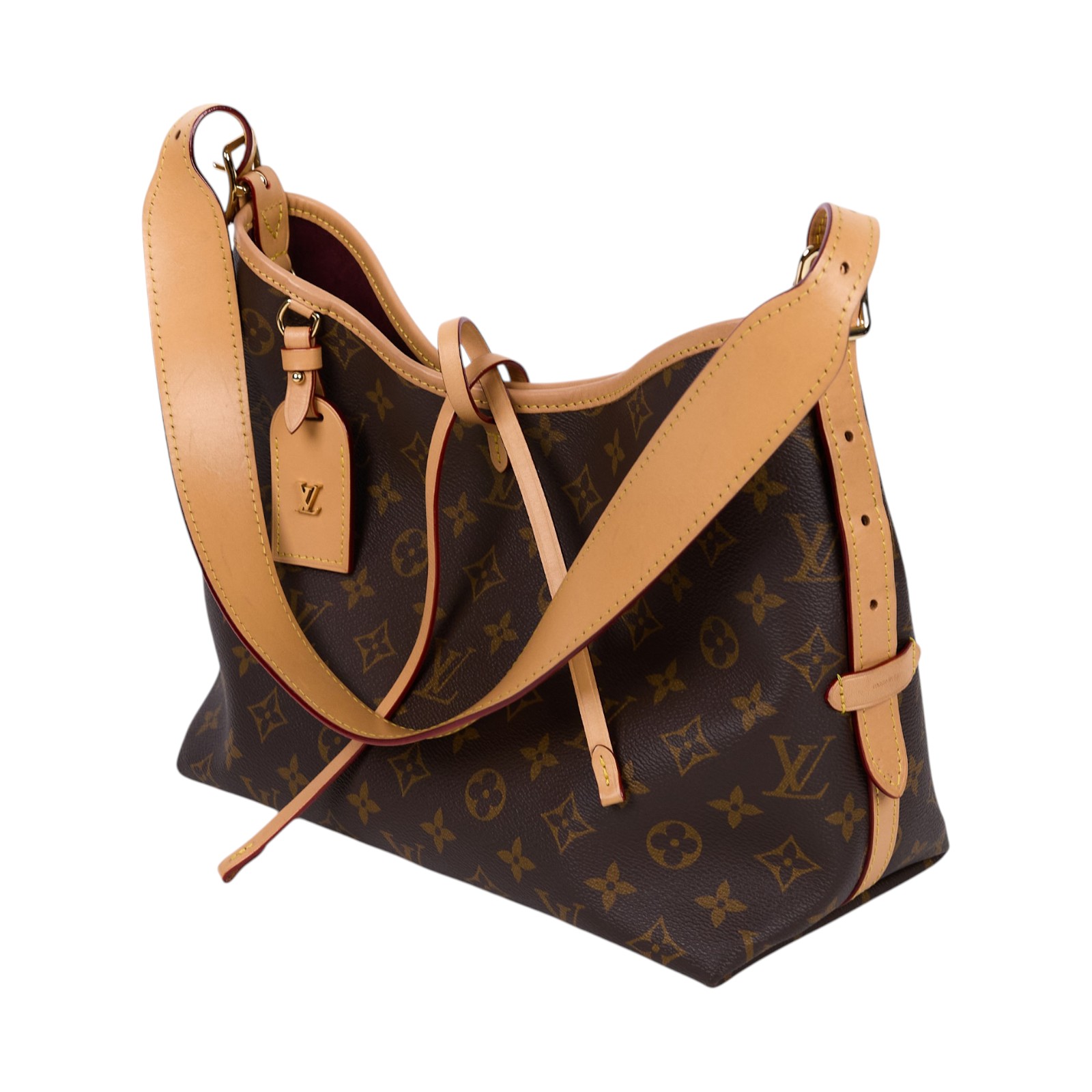 路易威登 LOUIS VUITTON CarryAll PM 原花 肩背包 M46203 晶片款 原花CARRYALL PM 原廠盒子/防塵袋/購買證明正本