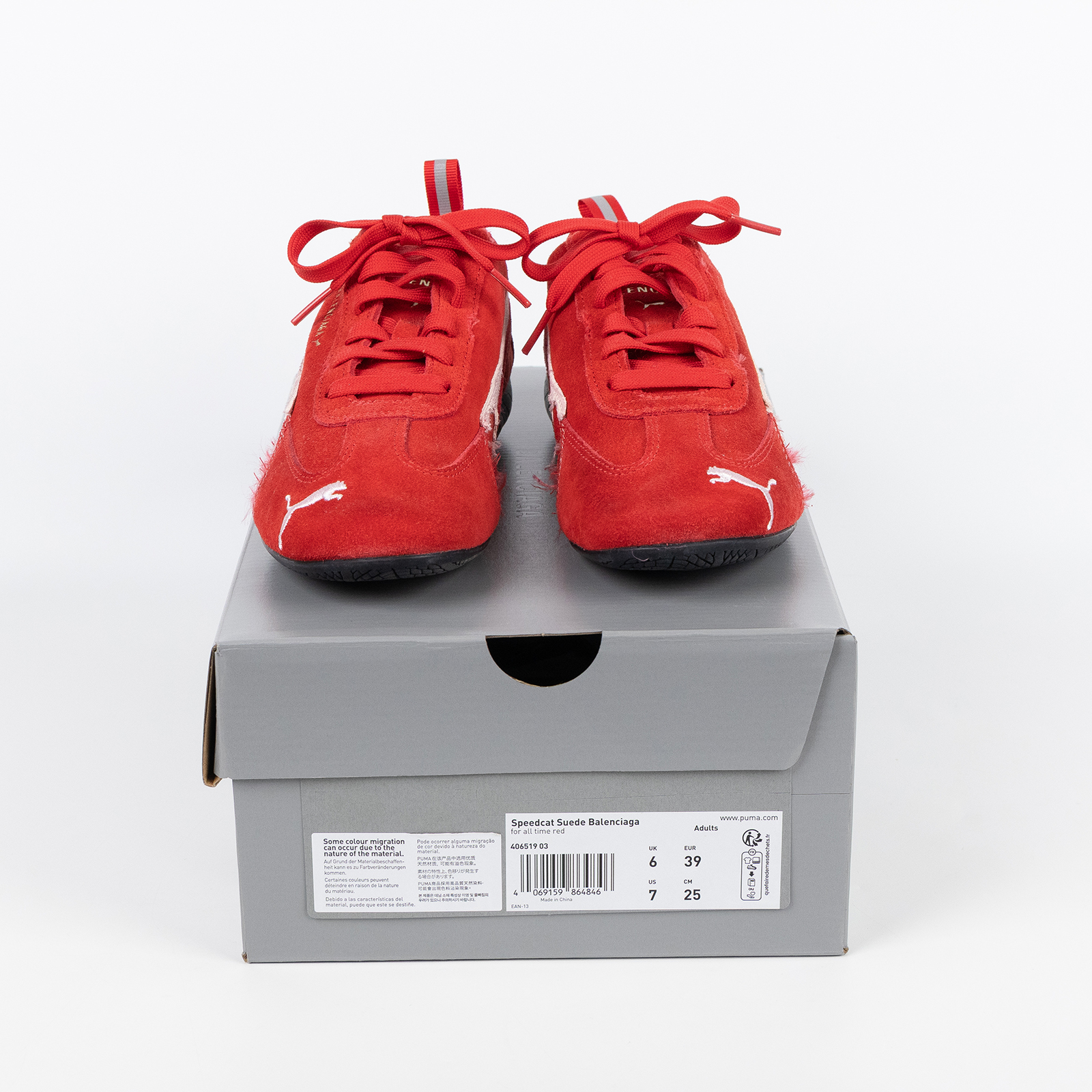 巴黎世家 BALENCIAGA Puma 聯名 Ultrasoft Speedcat 運動鞋 847146WSDSD_39  原廠盒子