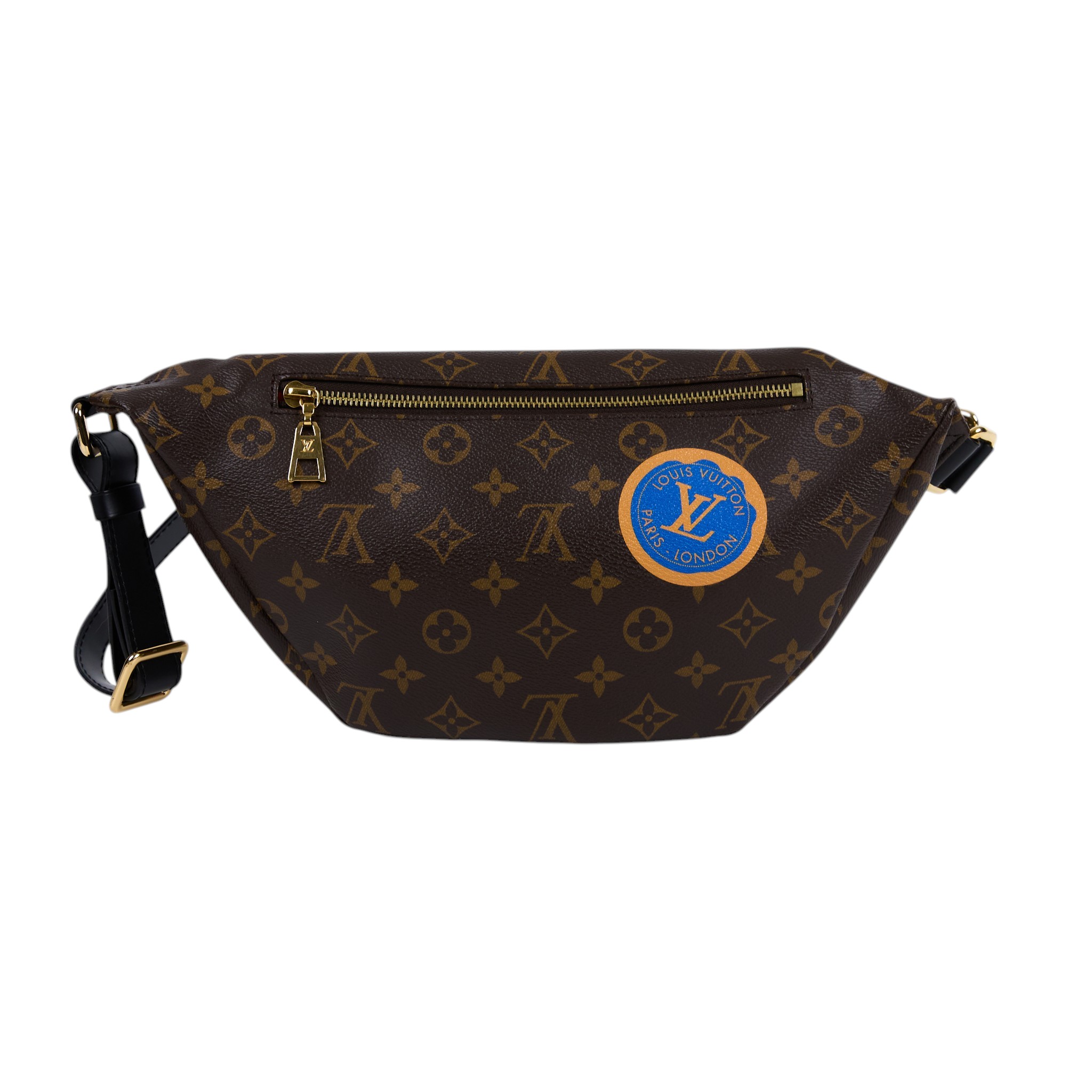 路易威登 LOUIS VUITTON Bumbag 經典帆布 腰包 斜跨包 M43644 原花客製化腰包 無附屬品