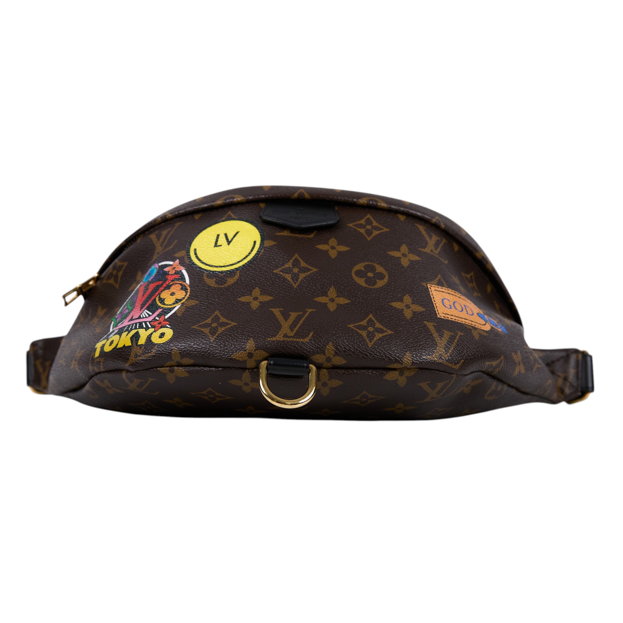 路易威登 LOUIS VUITTON Bumbag 經典帆布 腰包 斜跨包 M43644 原花客製化腰包 無附屬品