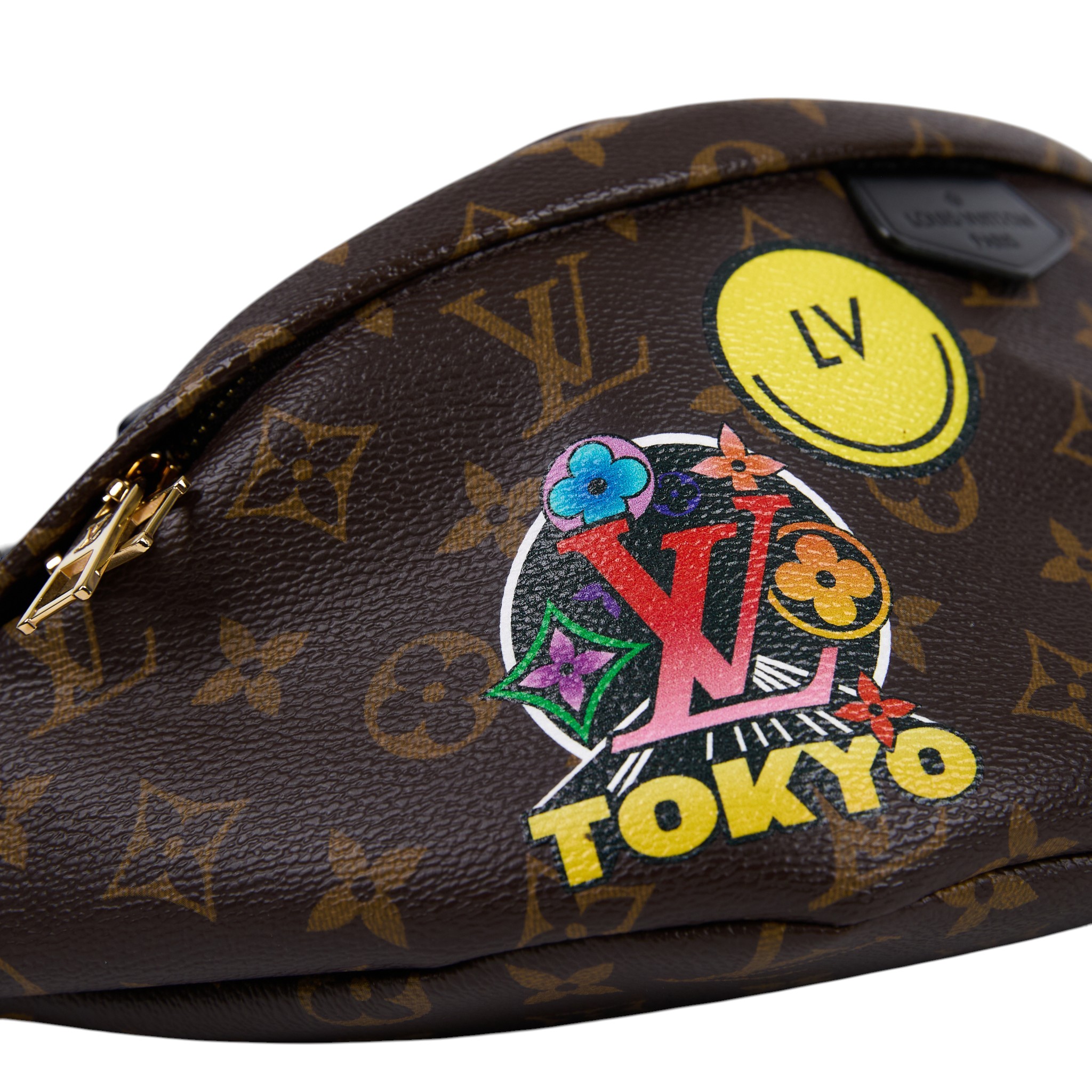 路易威登 LOUIS VUITTON Bumbag 經典帆布 腰包 斜跨包 M43644 原花客製化腰包 無附屬品