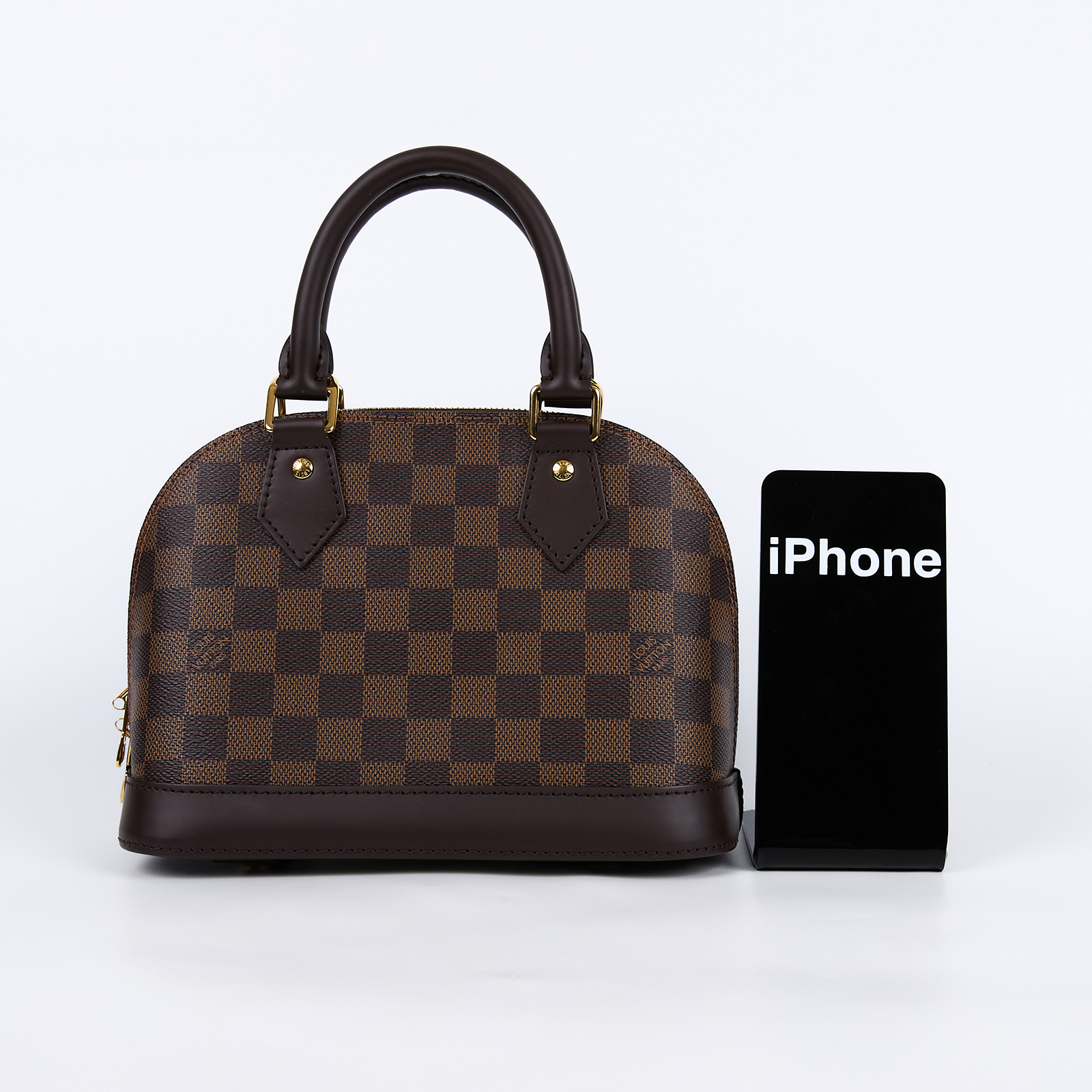 路易威登 LOUIS VUITTON Alma BB 貝殼包 棋盤格 Ebene帆布 N41221 棋盤ALMA BB 原廠盒子/防塵袋/背帶/鎖組/皮革吊飾