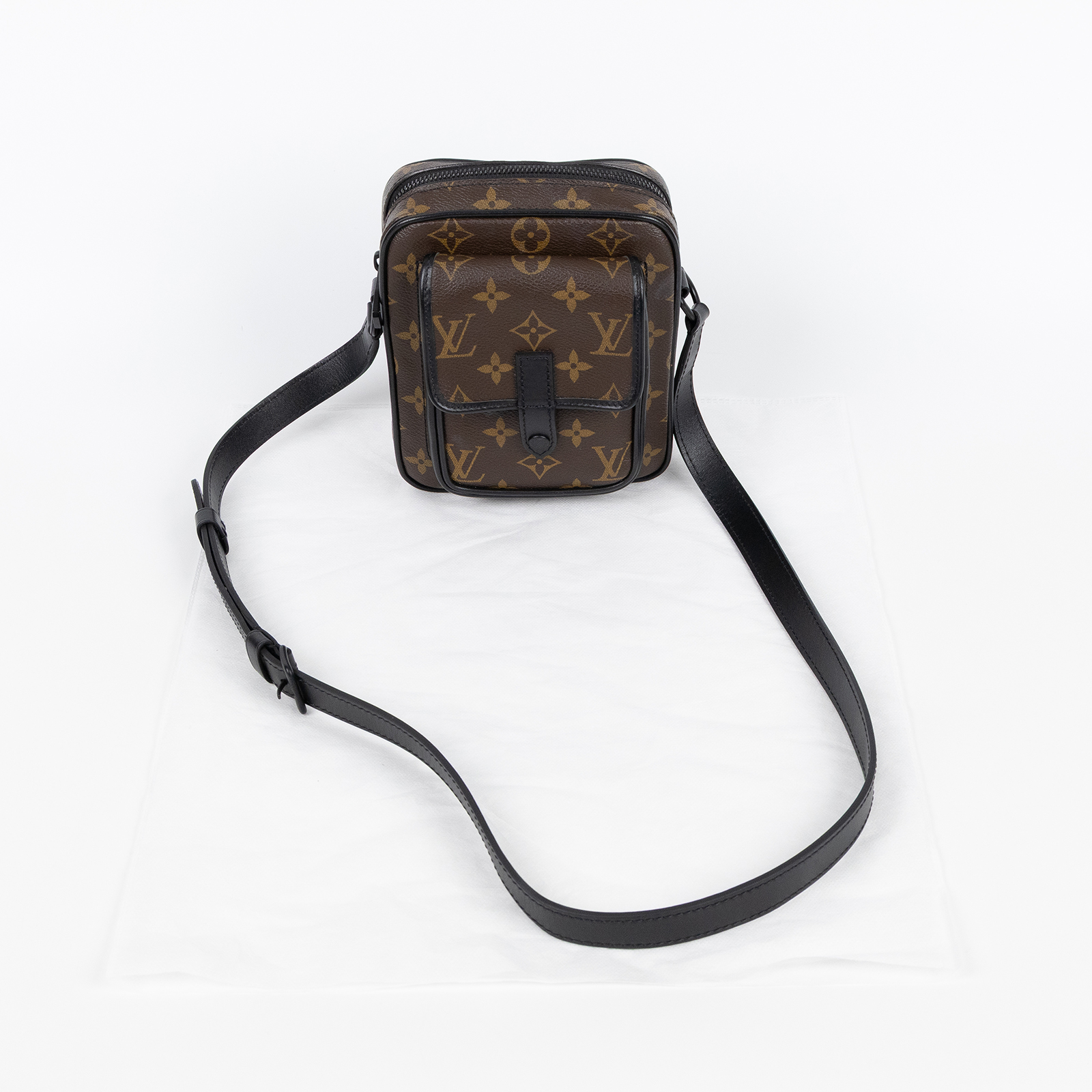 路易威登 LOUIS VUITTON Christopher 斜背 隨身包 M69404 原花Christopher隨身包 無附屬品