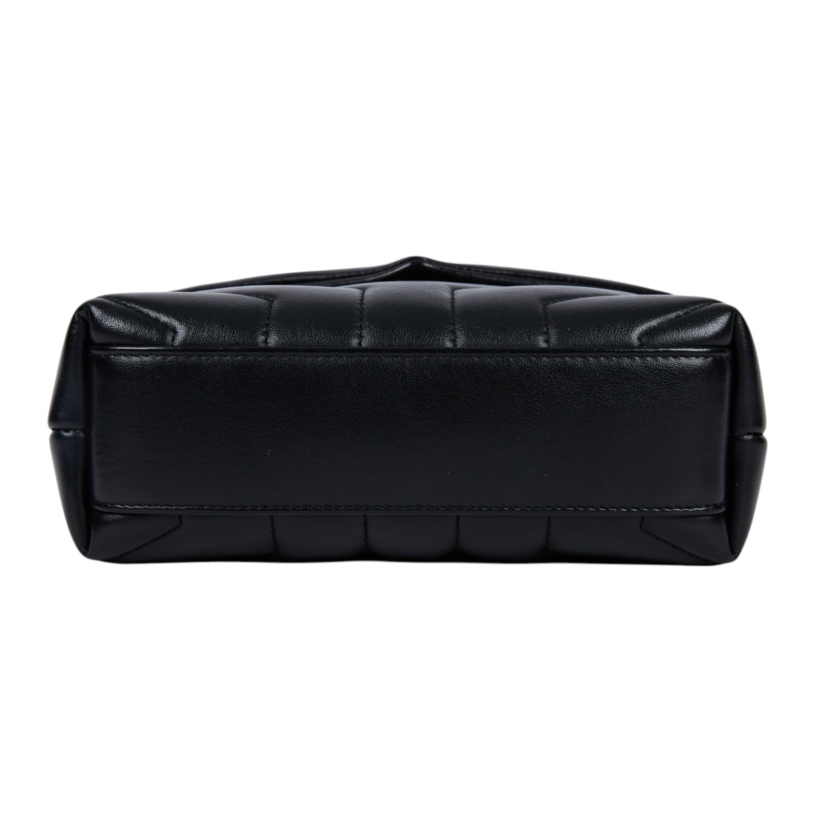 聖羅蘭 YSL SAINT LAURENT Loulou 絎縫 皮革 TOY 手袋 銀色五金 467072DV706 黑銀LOULOU TOY 背帶