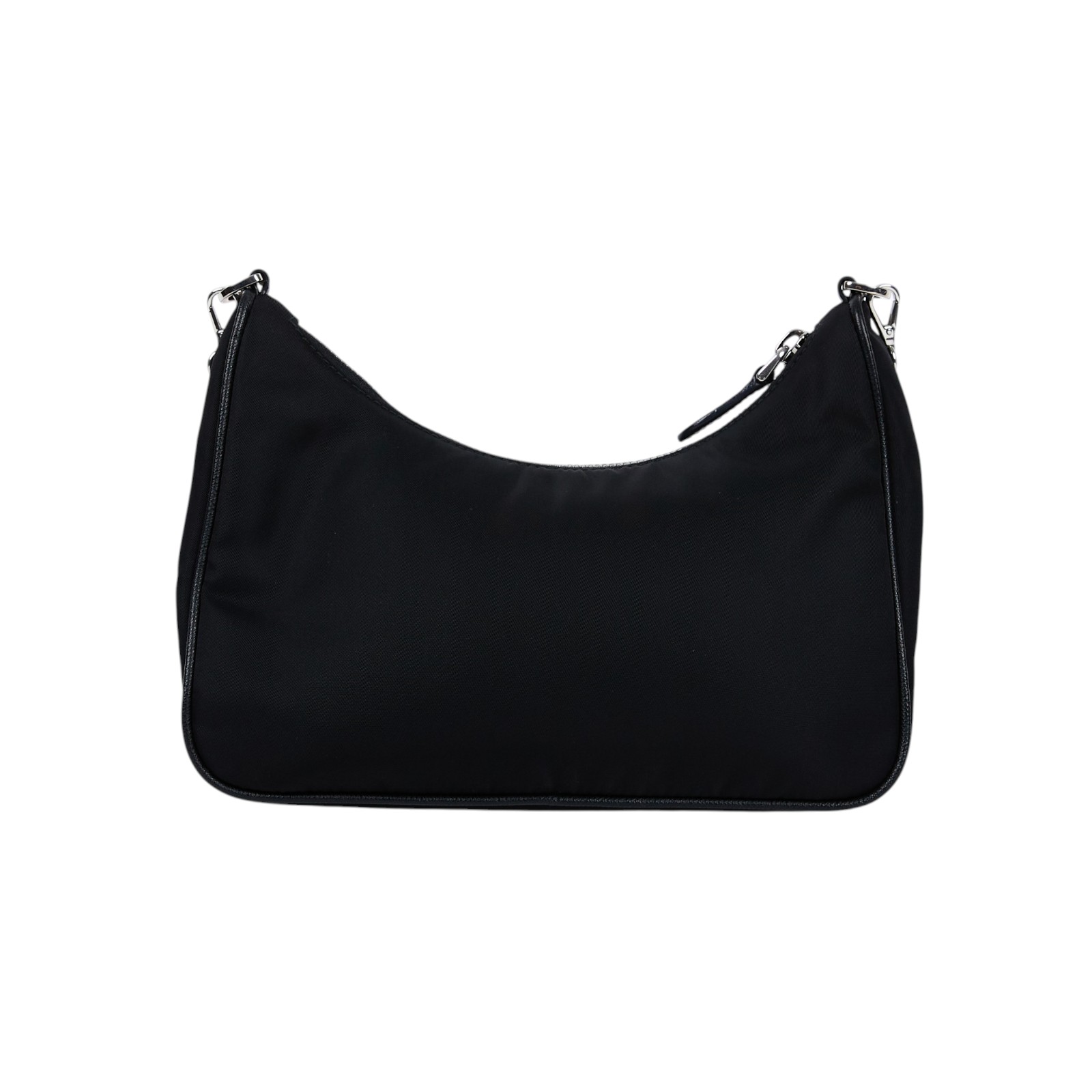 普拉達 PRADA Re-Edition 2005 Re-Nylon 手袋 1BH204_R064 黑銀三合一尼龍肩背包 防塵袋/內袋/背帶