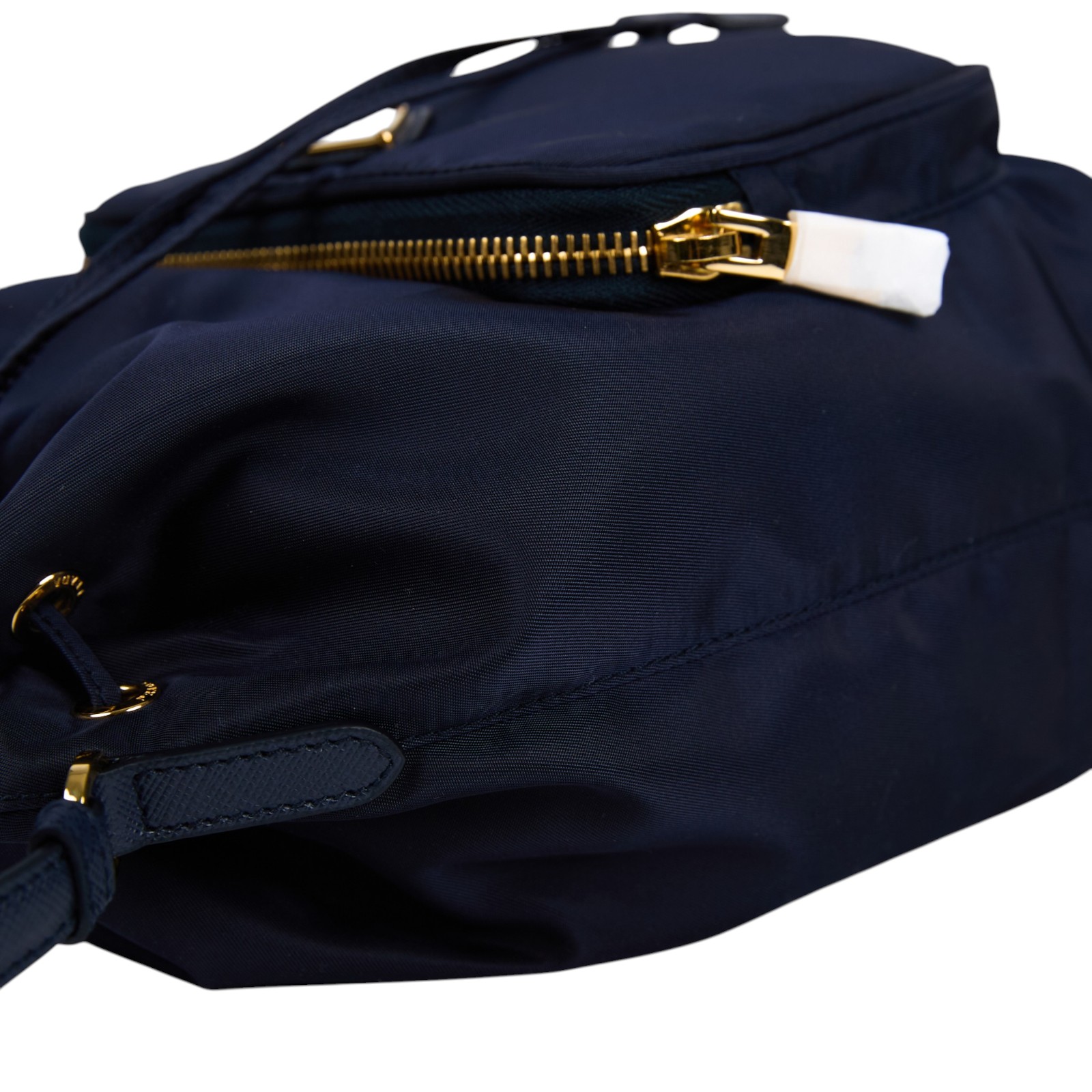 普拉達 PRADA Duet Re-Nylon 水桶袋 1BH038_RV44 藍尼龍2WAY水桶包 防塵袋/保證卡/背帶