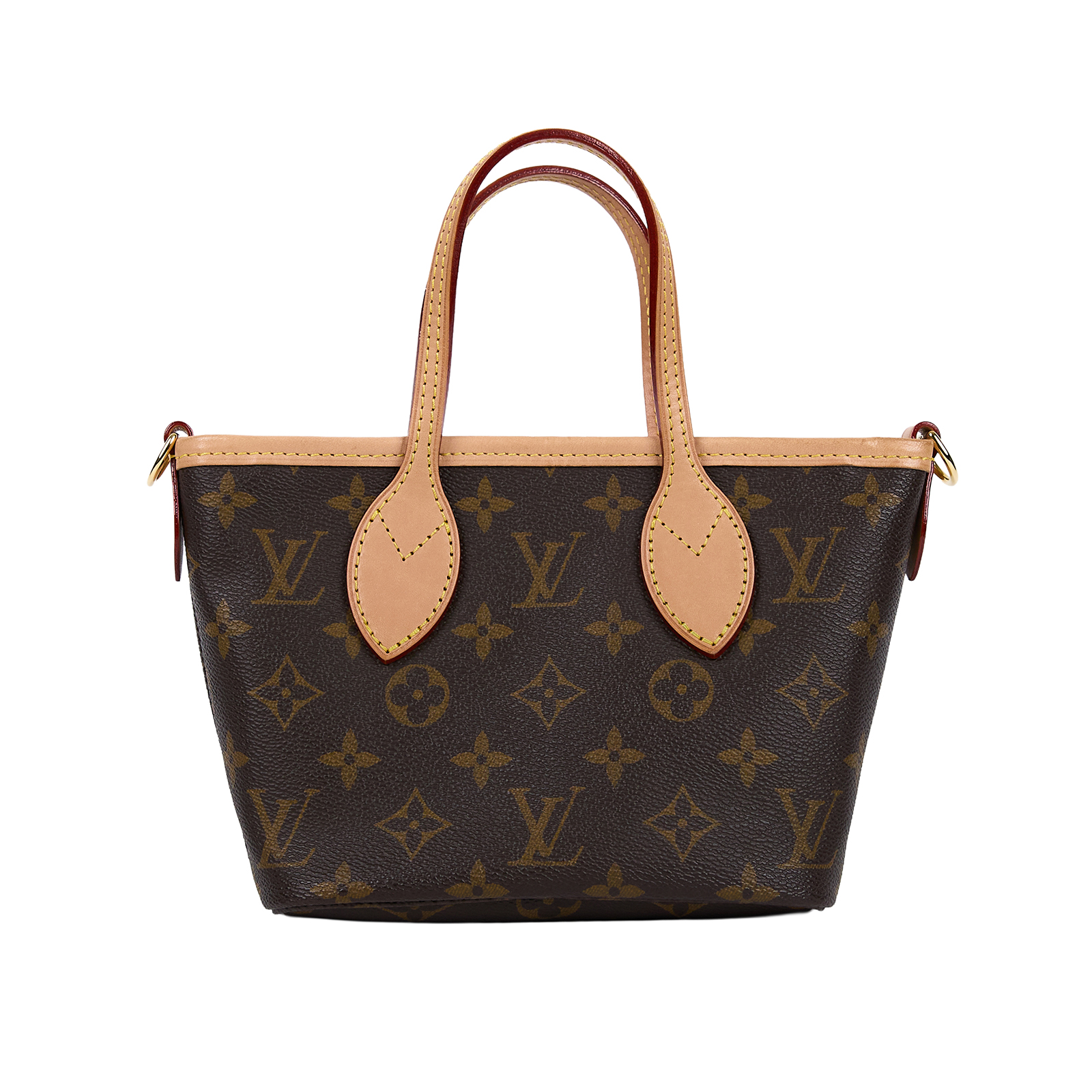 路易威登 LOUIS VUITTON Neverfull BB 手提 斜背包 米色背袋 M46705 晶片款 原花NEVERFULL BB 背帶/內袋