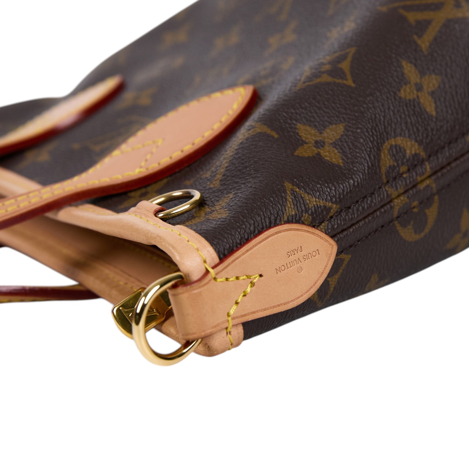 路易威登 LOUIS VUITTON Neverfull BB 手提 斜背包 米色背袋 M46705 晶片款 原花NEVERFULL BB 背帶/內袋