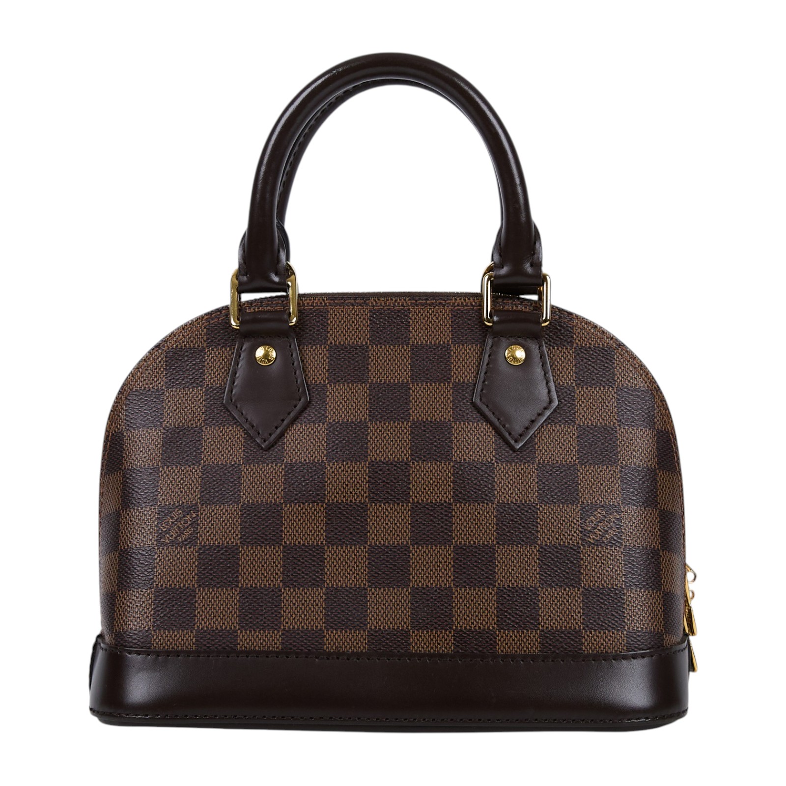 路易威登 LOUIS VUITTON Alma BB 貝殼包 棋盤格 Ebene帆布 N41221 棋盤ALMA BB 鎖組/背帶/防塵袋